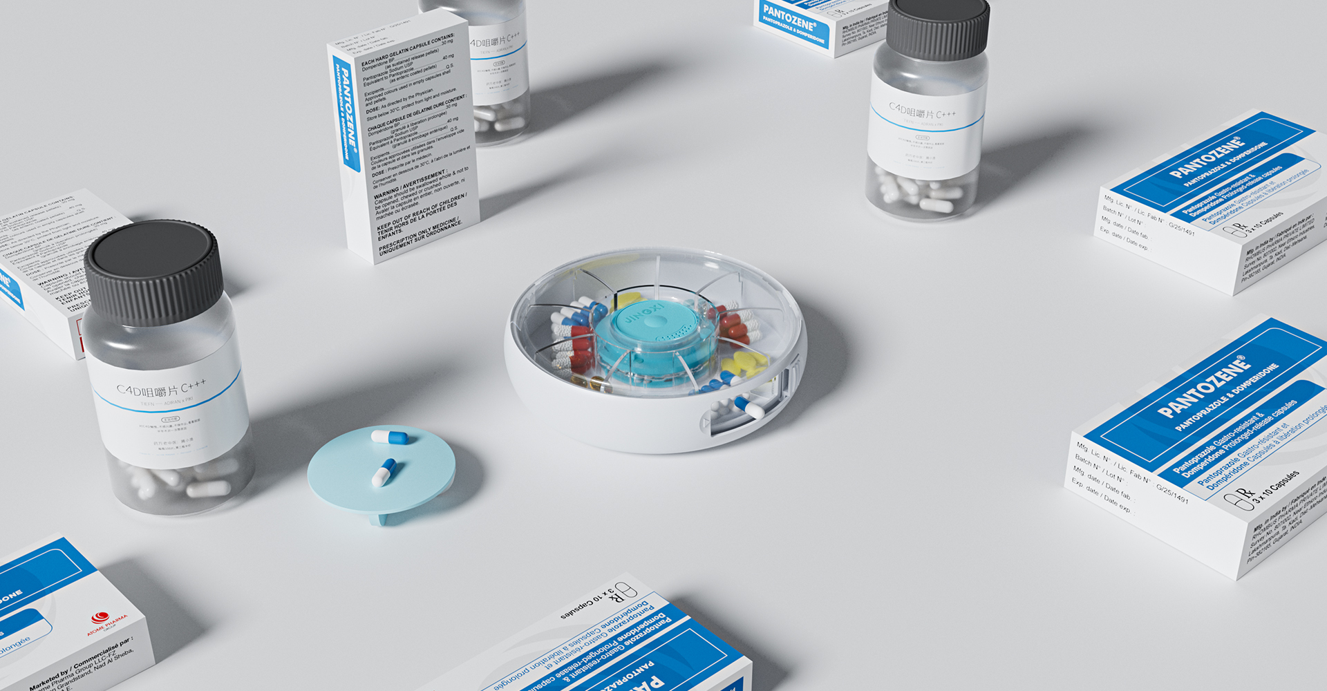 Intelligent medicine box design，Medical product design，Medical device design，Medical equipment design，Product appearance design，Product structure design，Health Care Product Design，