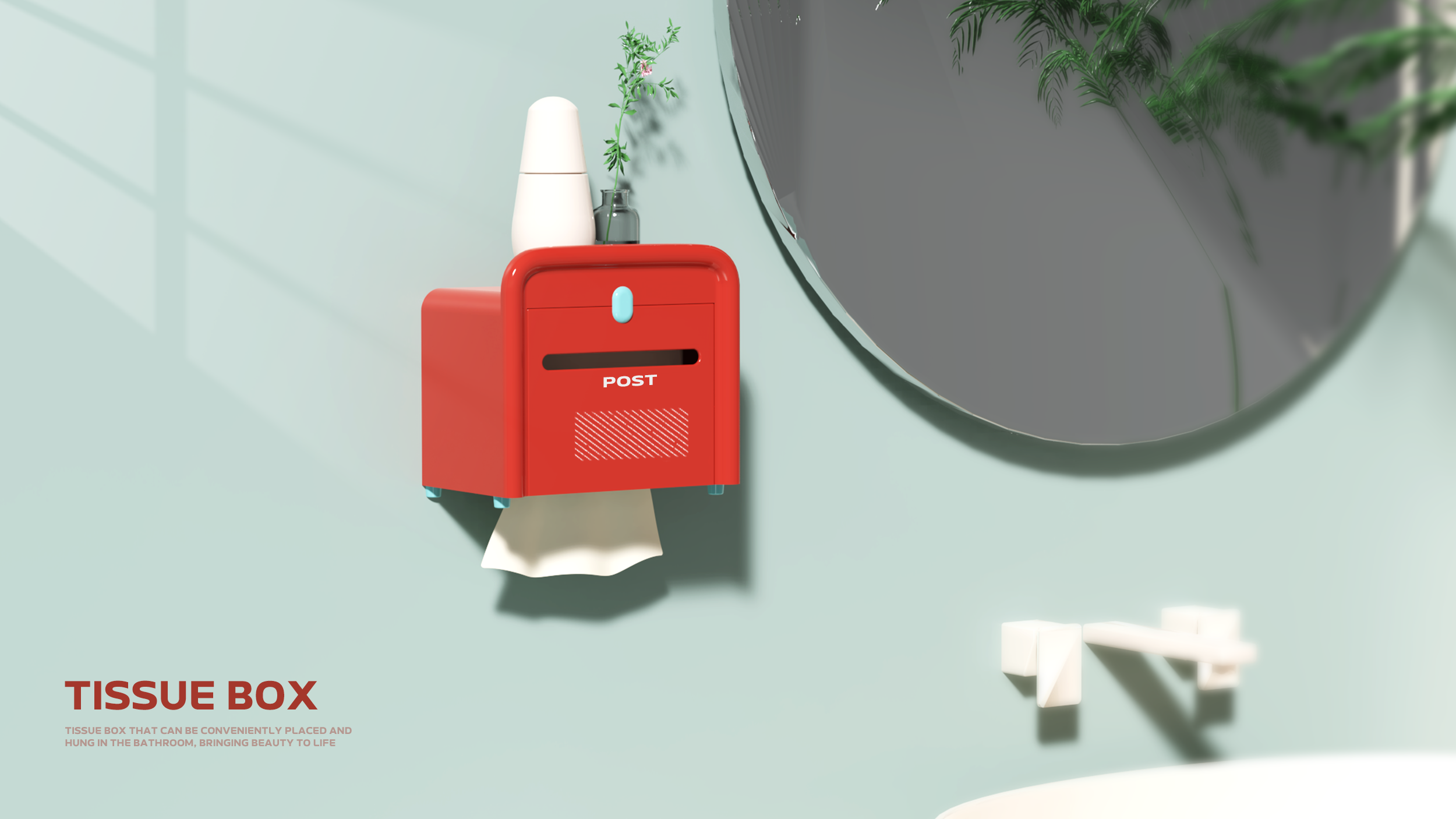 Tissue box，lovely，mailbox，bear，rabbit，