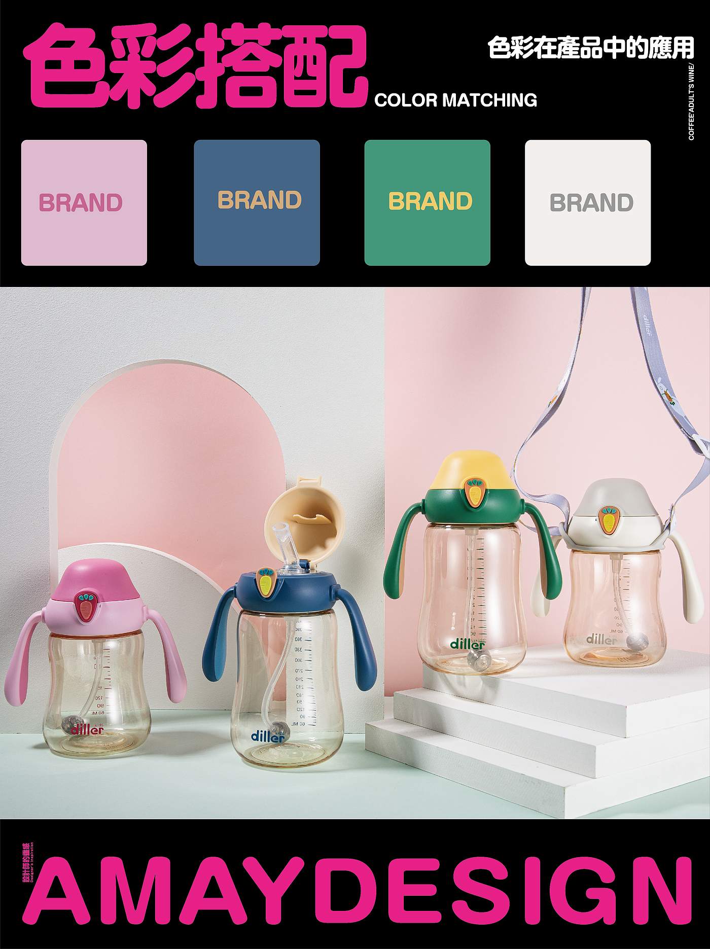 Children's water cup，Baby products，Appearance design，industrial design，product design，Cup design，