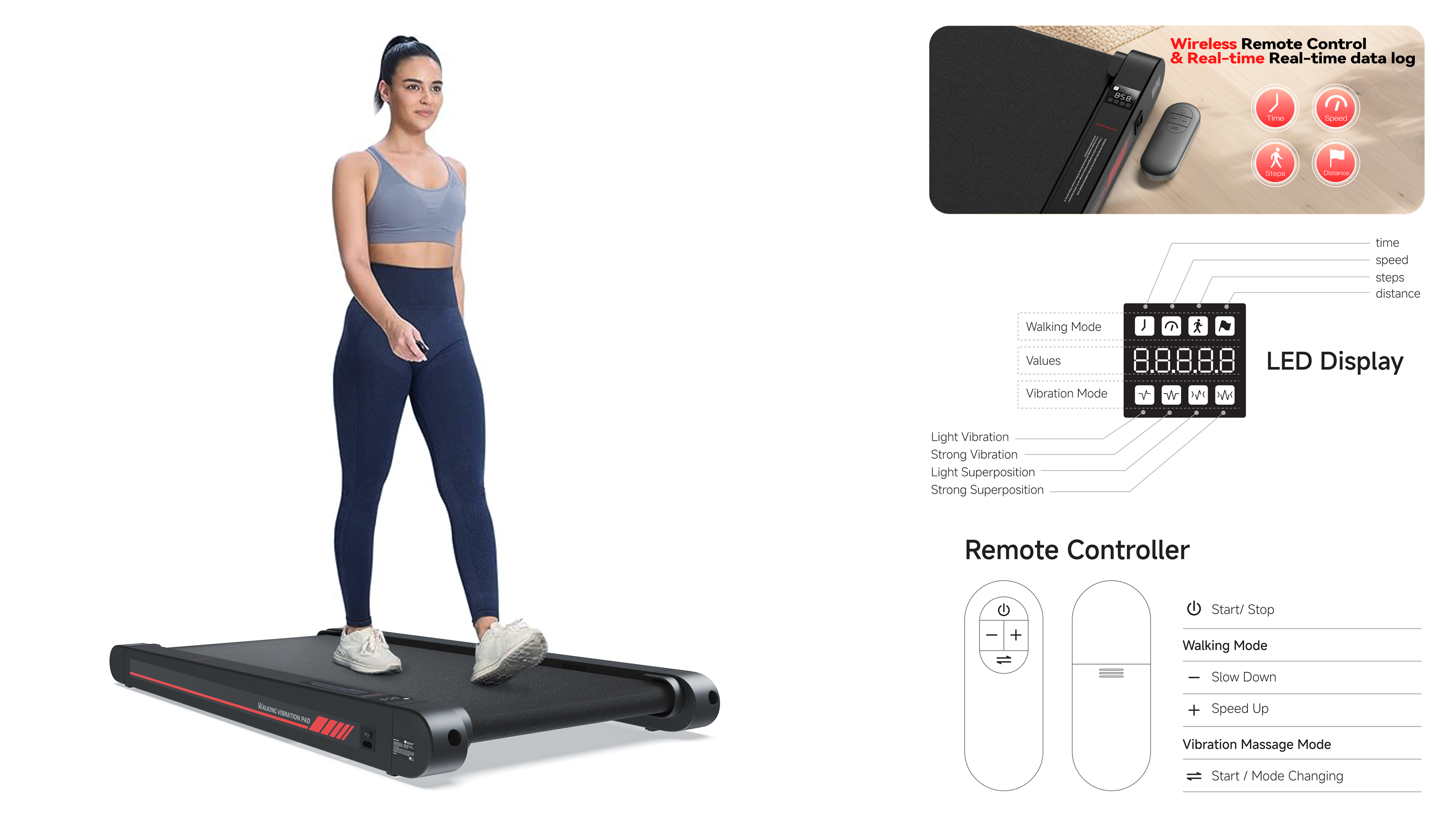 The first walking machine that combines exercise and massage relief，