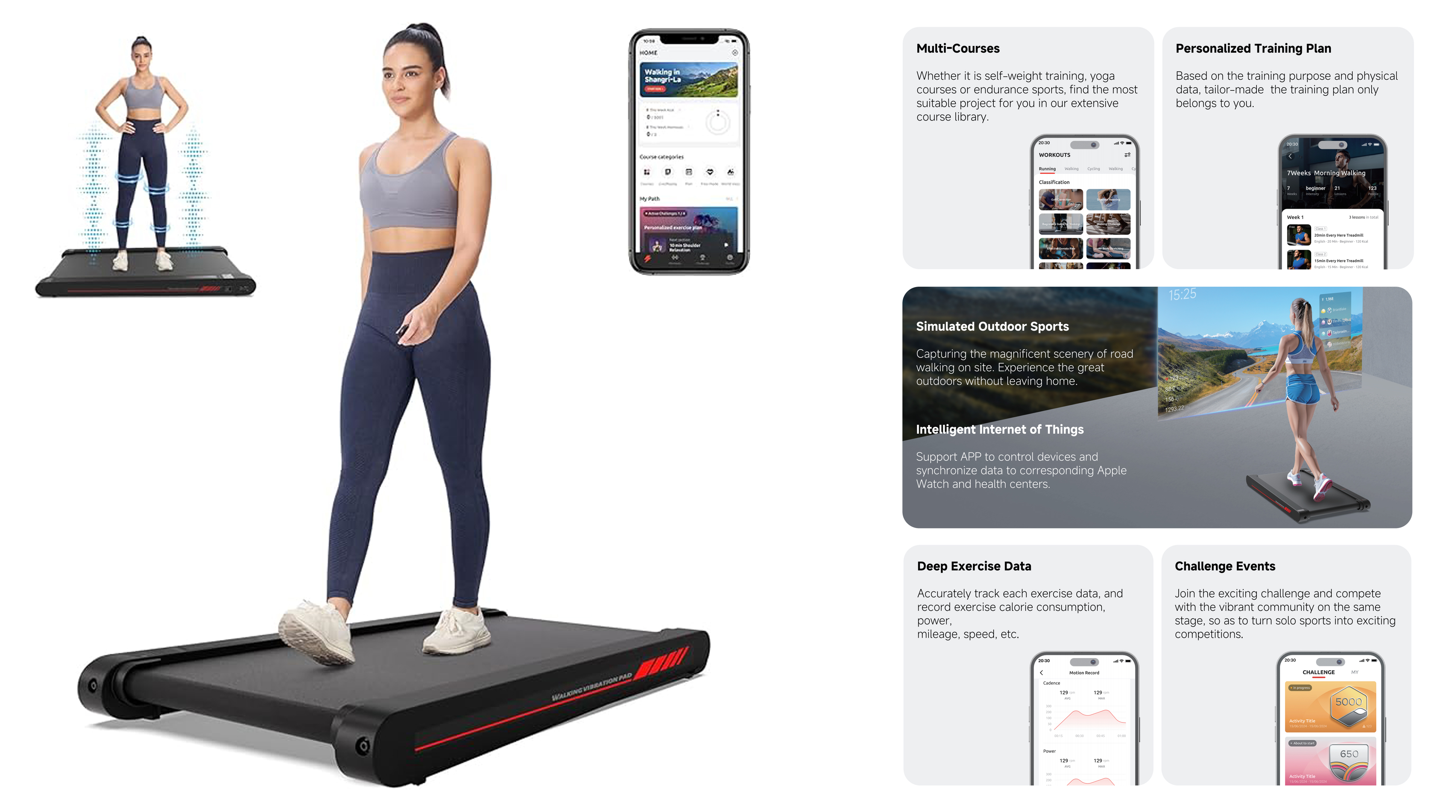 The first walking machine that combines exercise and massage relief，