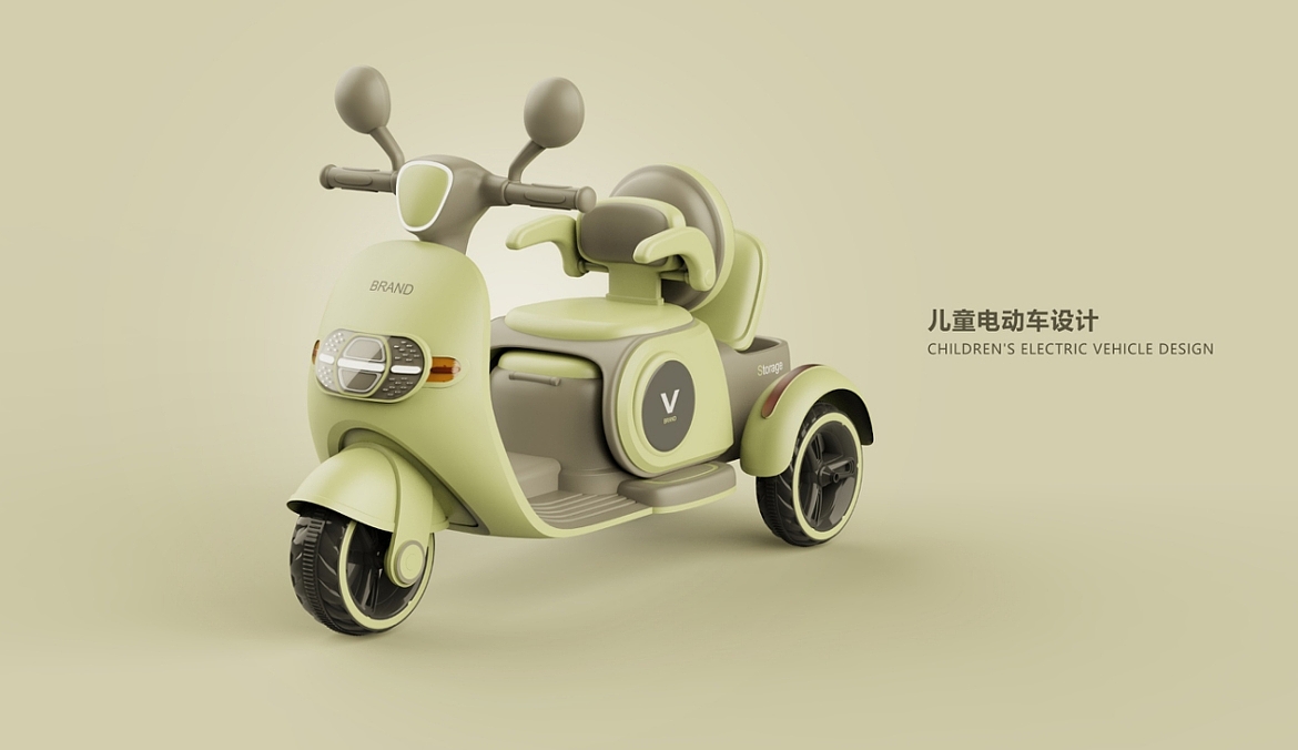 Children's motorcycle，product design，