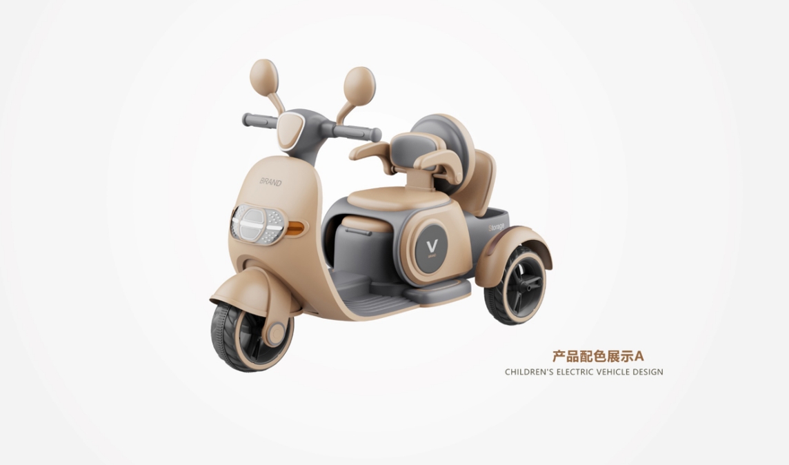 Children's motorcycle，product design，