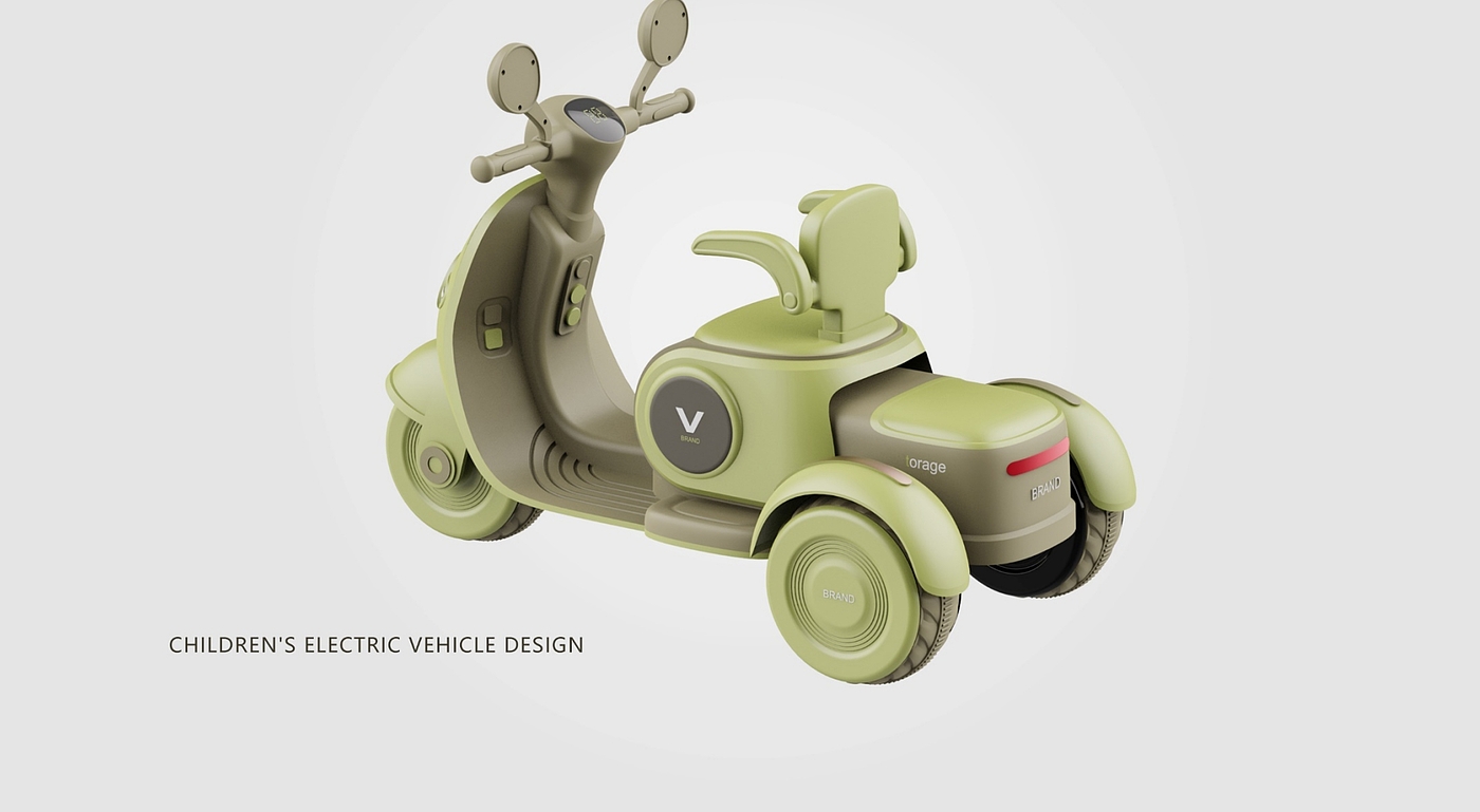 Children's motorcycle，product design，