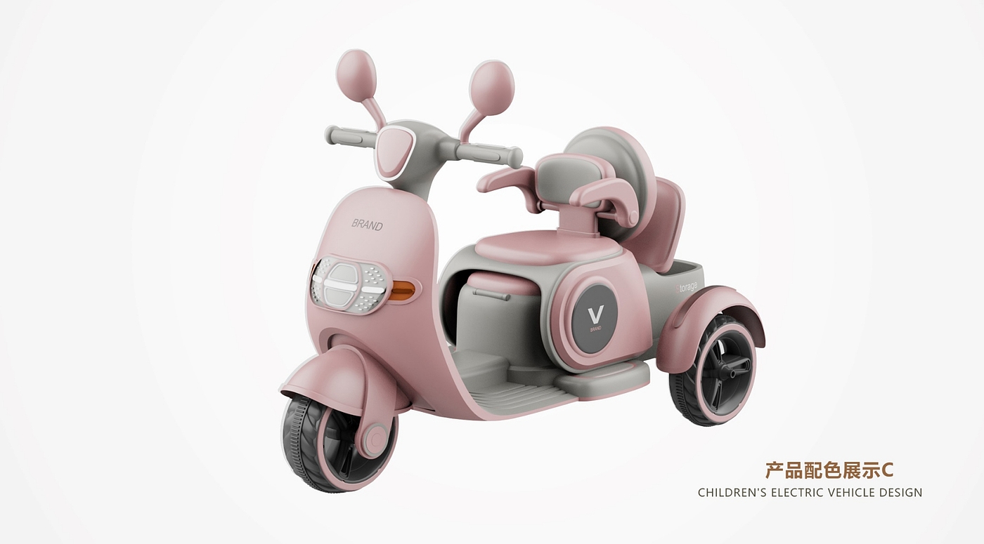 Children's motorcycle，product design，