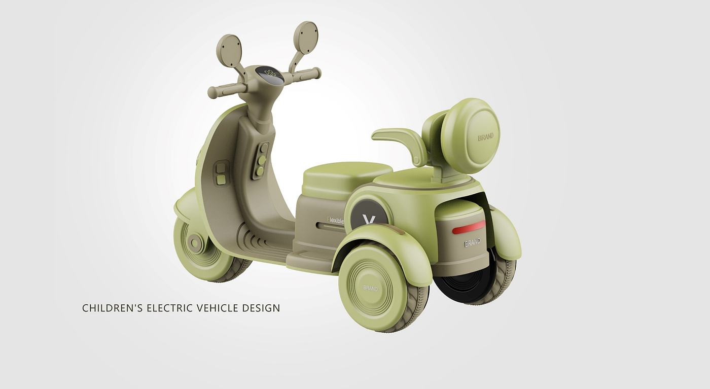 Children's motorcycle，product design，