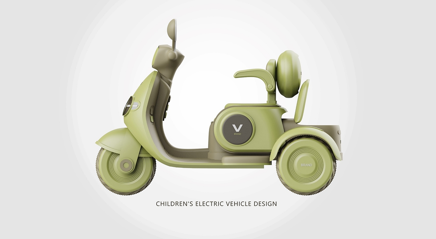 Children's motorcycle，product design，