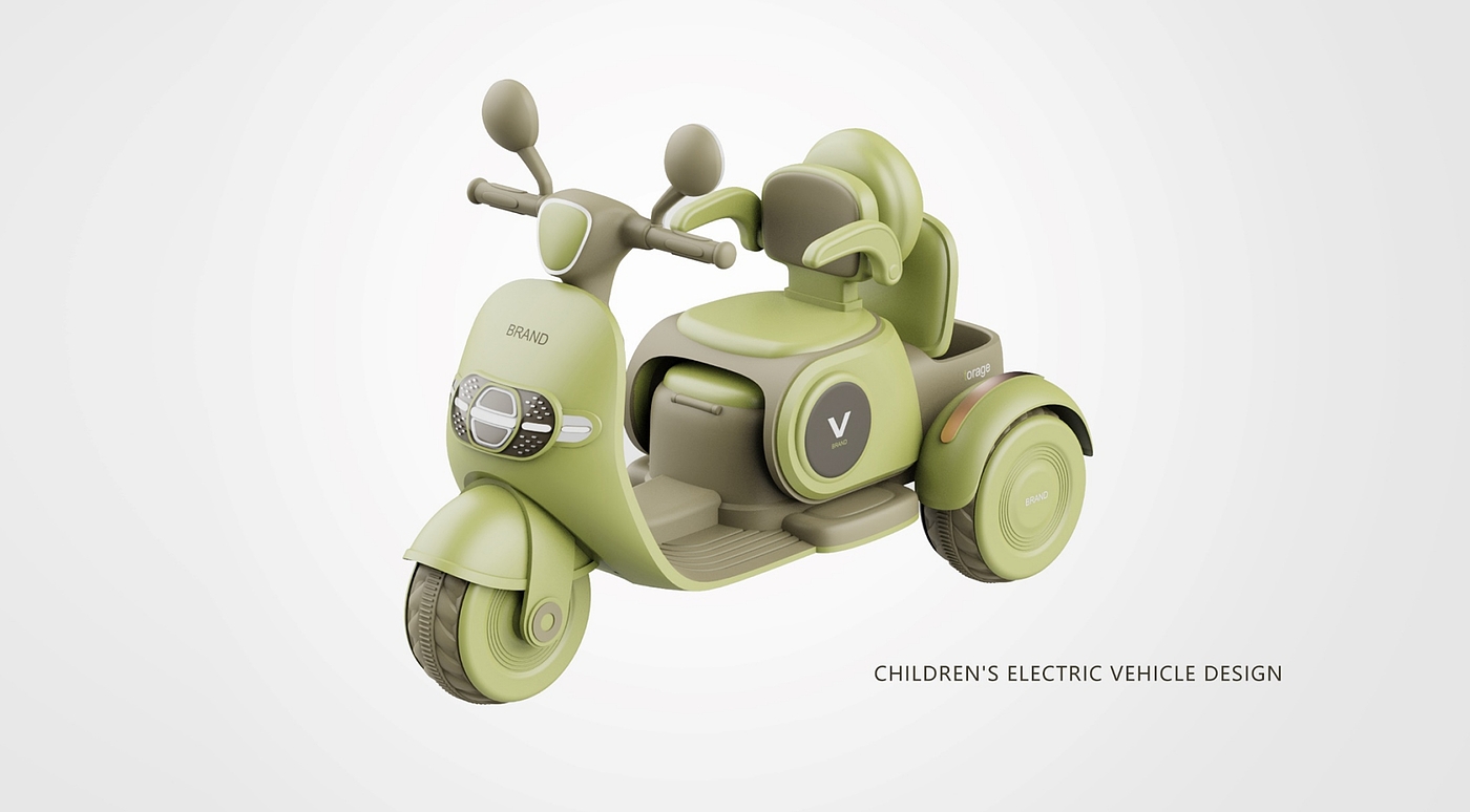 Children's motorcycle，product design，