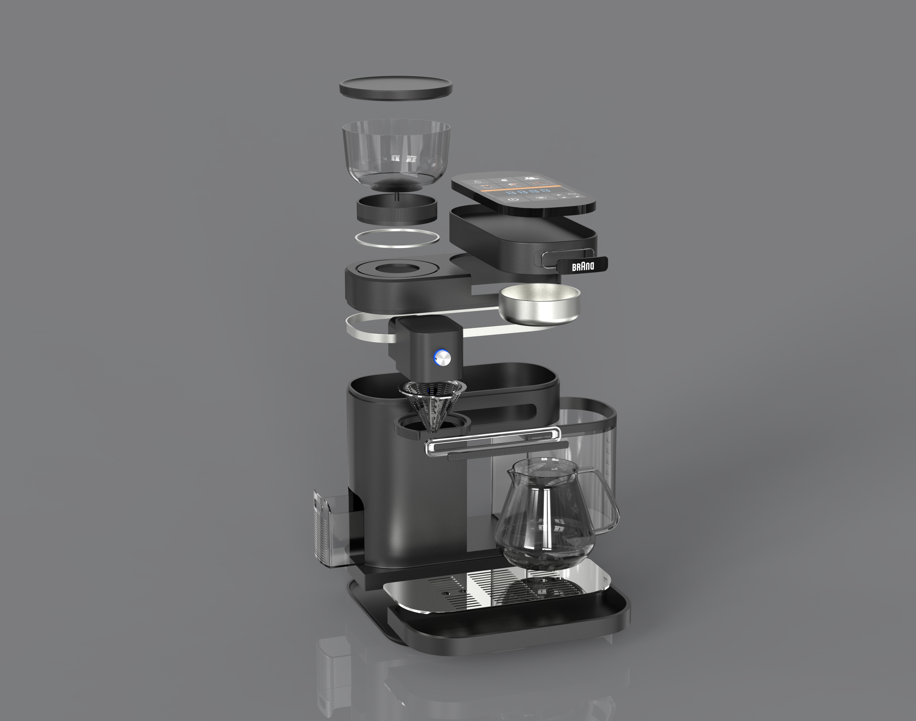 Drip coffee machine，Appearance design，Improve user experience，Functional integration，Adapt to multiple application scenarios，Make coffee by hand，