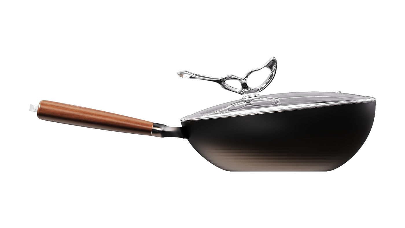 Wok，cookware，Vertical cover，Kitchenware，