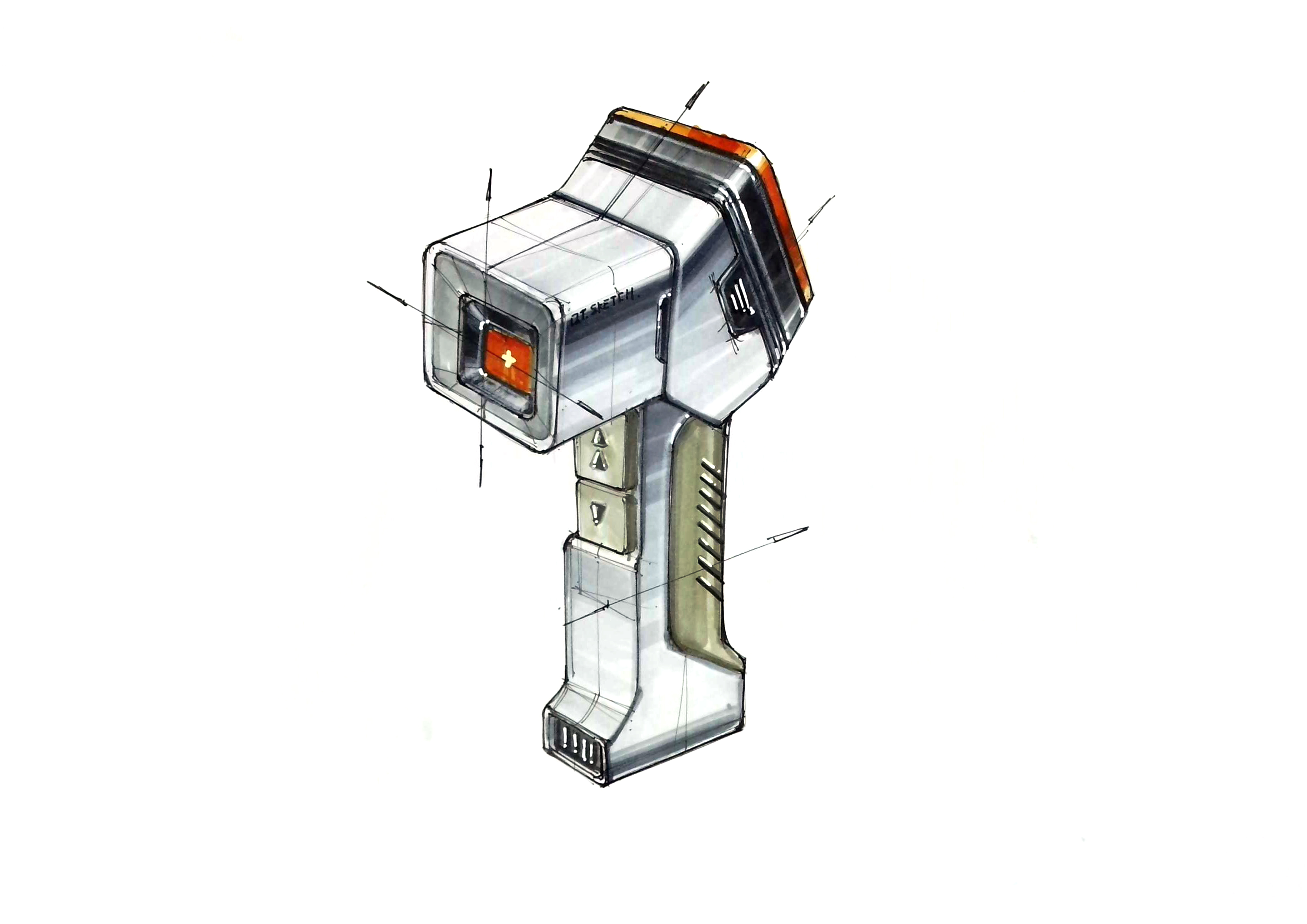 Product design hand-painted, industrial design hand-painted, marker pen color，