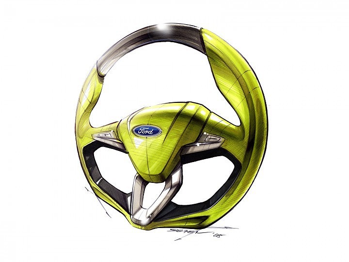 industrial design，Automobile design，Steering wheel，Hand drawn，sketch，