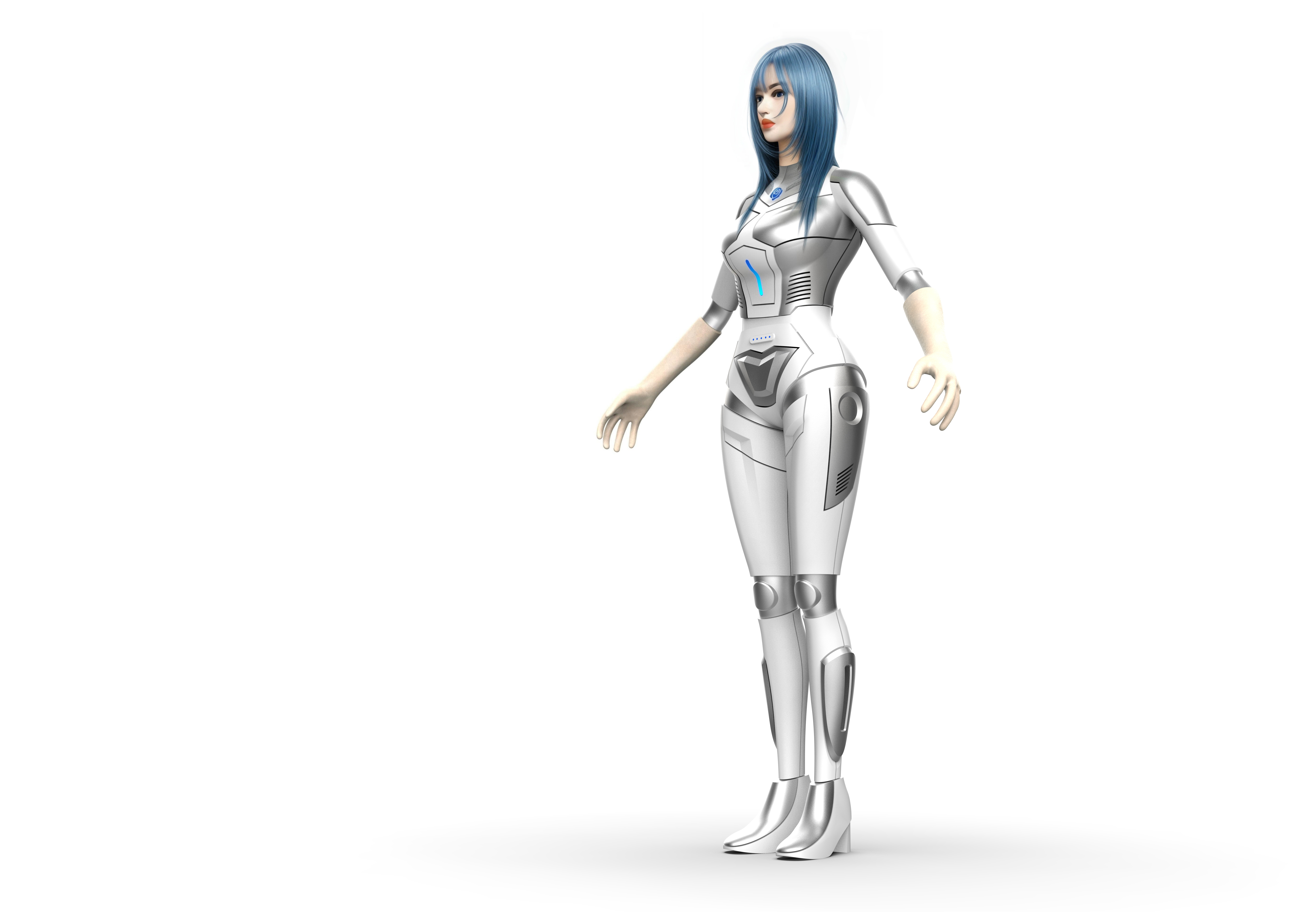 Humanoid robot，robot，Robot appearance design，industrial design，product design，artificial intelligence，Beautiful robot.，Catwoman robot，