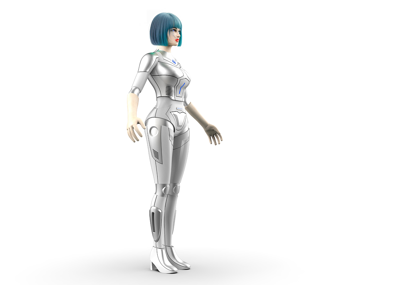 Humanoid robot，robot，Robot appearance design，industrial design，product design，artificial intelligence，Beautiful robot.，Catwoman robot，