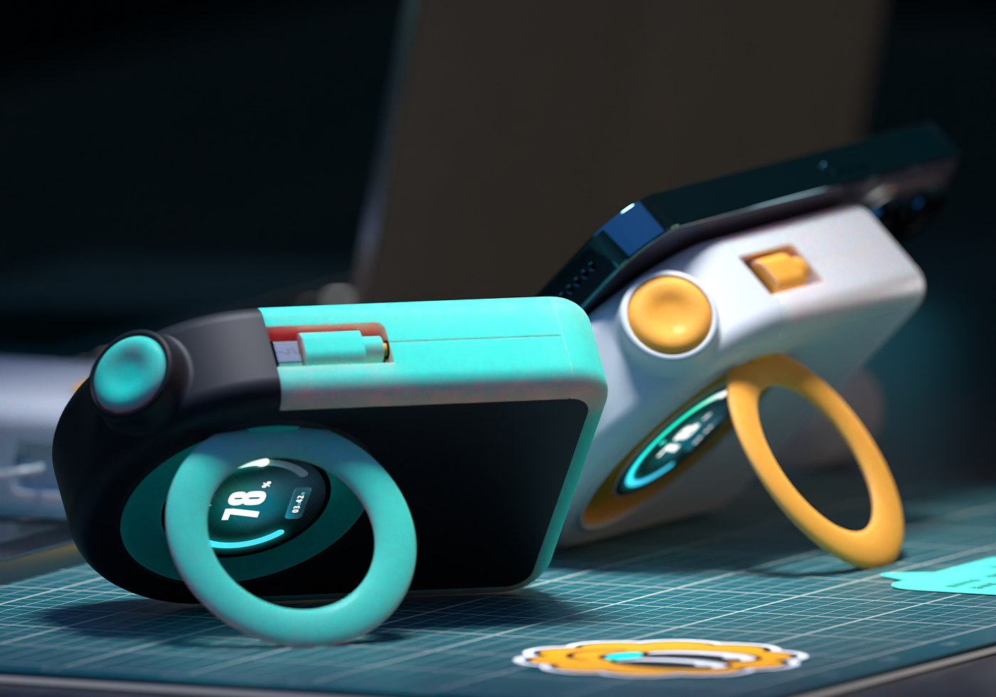 Student works，portable battery，