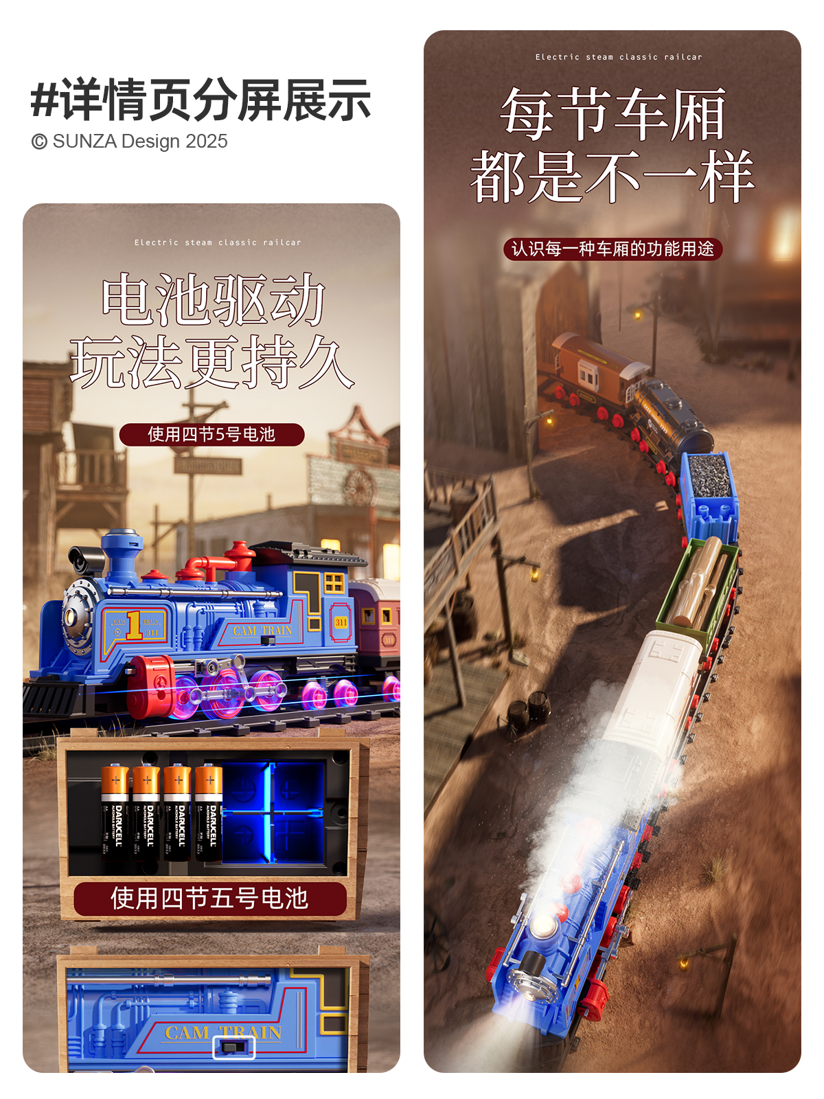 steam train，Train track，Toys，product design，packing design，e-commerce diagram design，travel，Modeling and rendering，