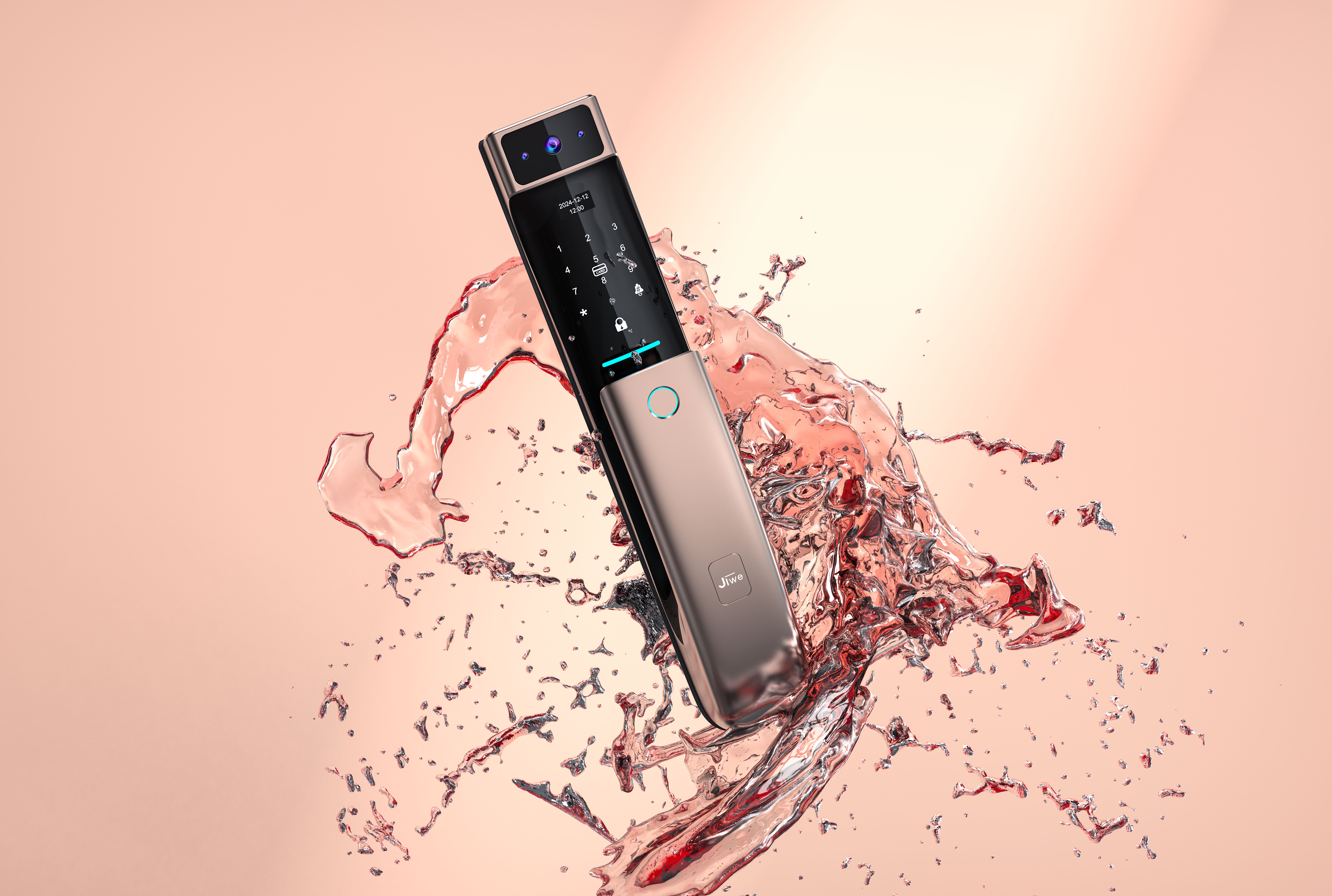 # Smart lock，# Fingerprint lock，# Smart Home，# Smart door lock，#Industrial Design，#Product design，# Design，# Products，