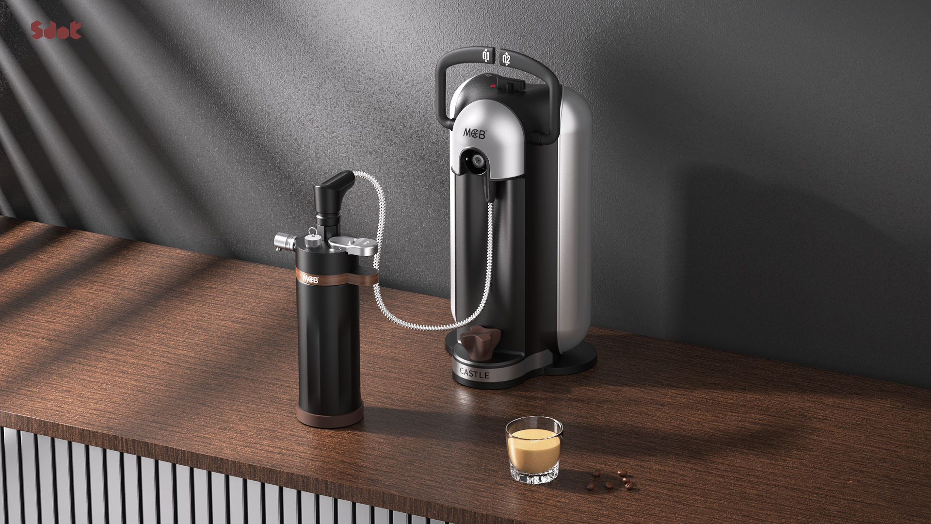Industrial design, product design, coffee nitrogen machine，
