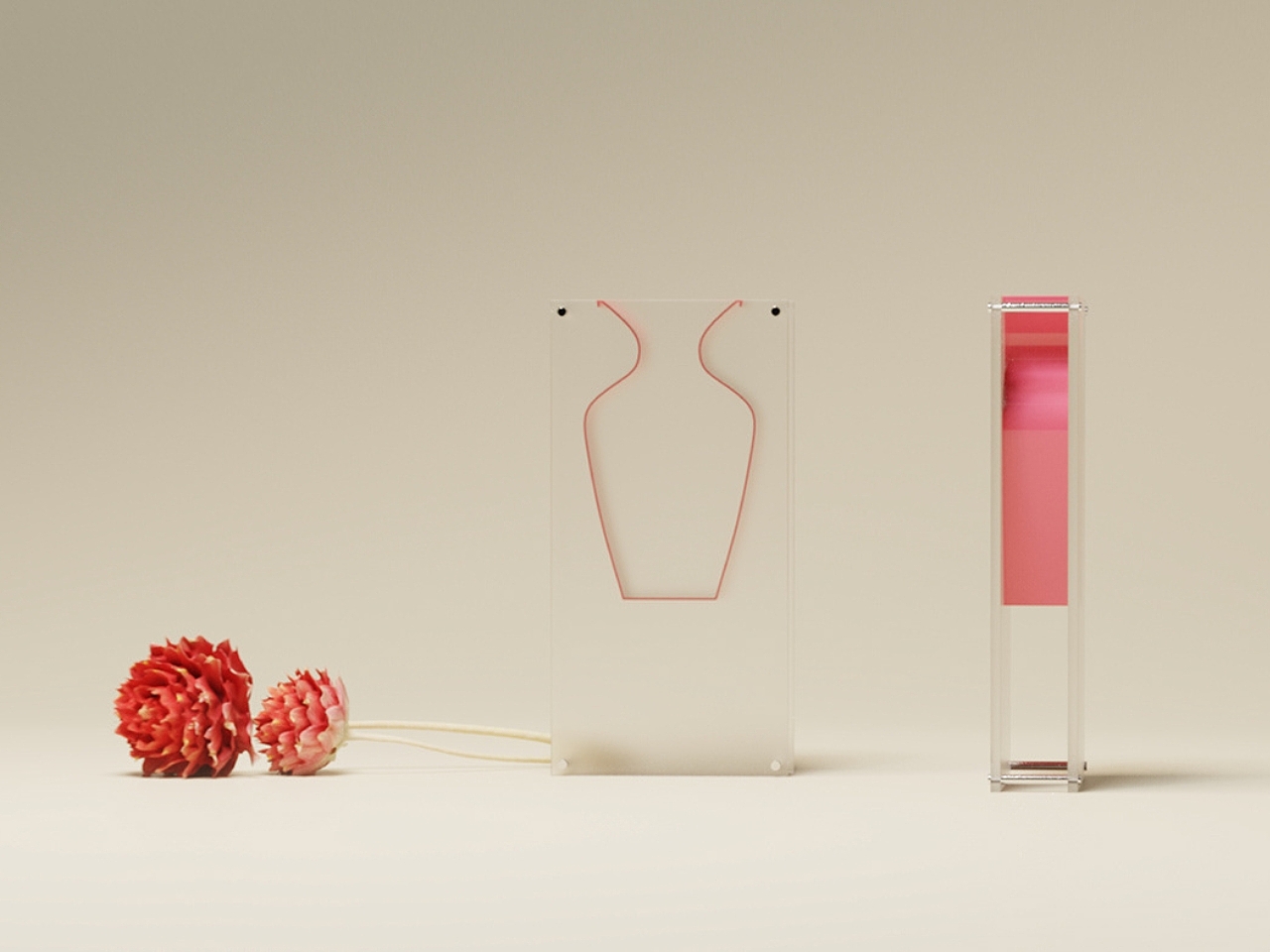 Tomei，vase，Acrylic，Faith Demirci，Creative design，