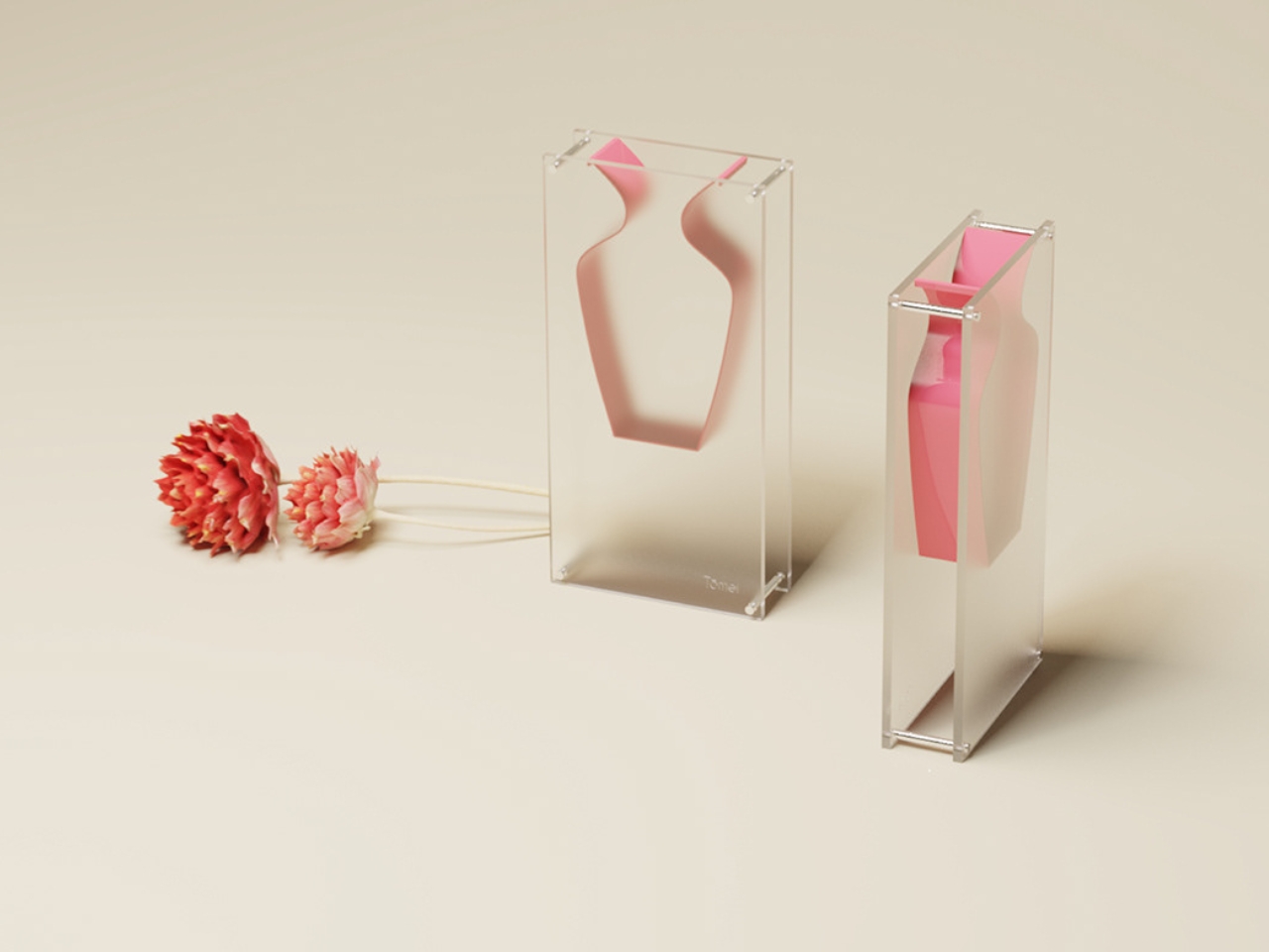 Tomei，vase，Acrylic，Faith Demirci，Creative design，