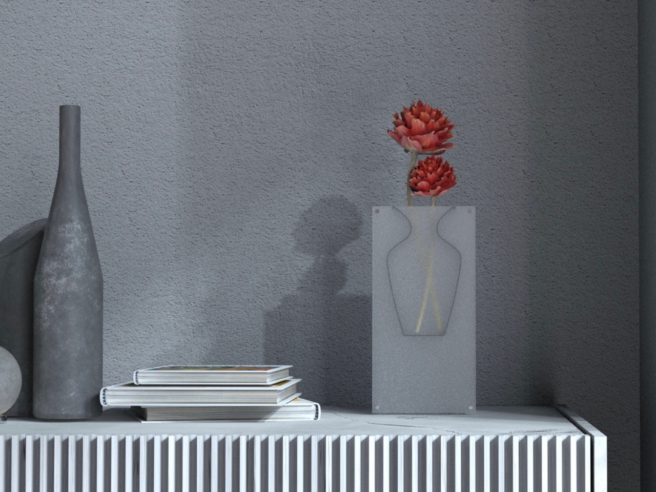 Tomei，vase，Acrylic，Faith Demirci，Creative design，