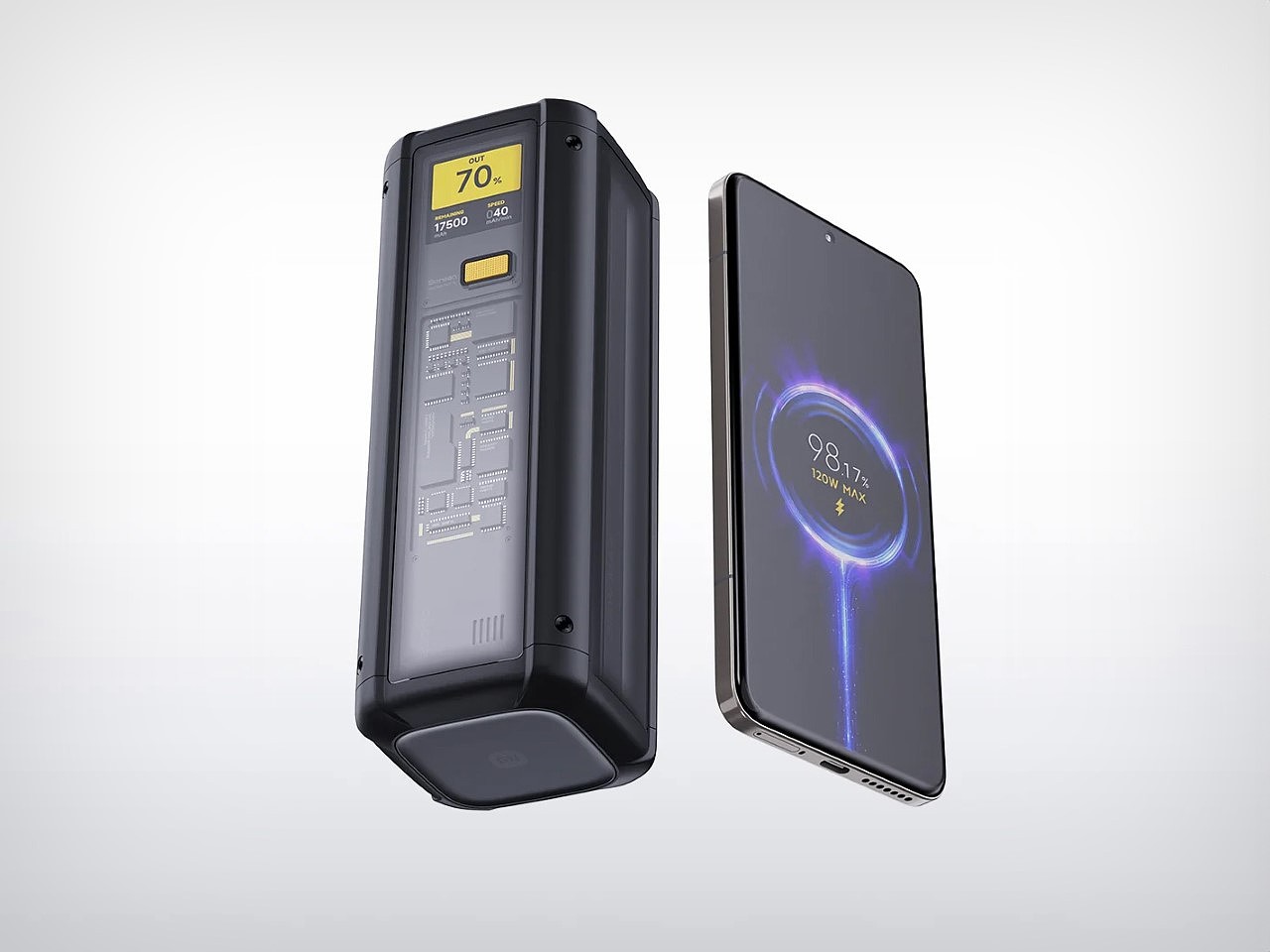 Super charging treasure，portable source，millet，Steam Deck，Transparent design，