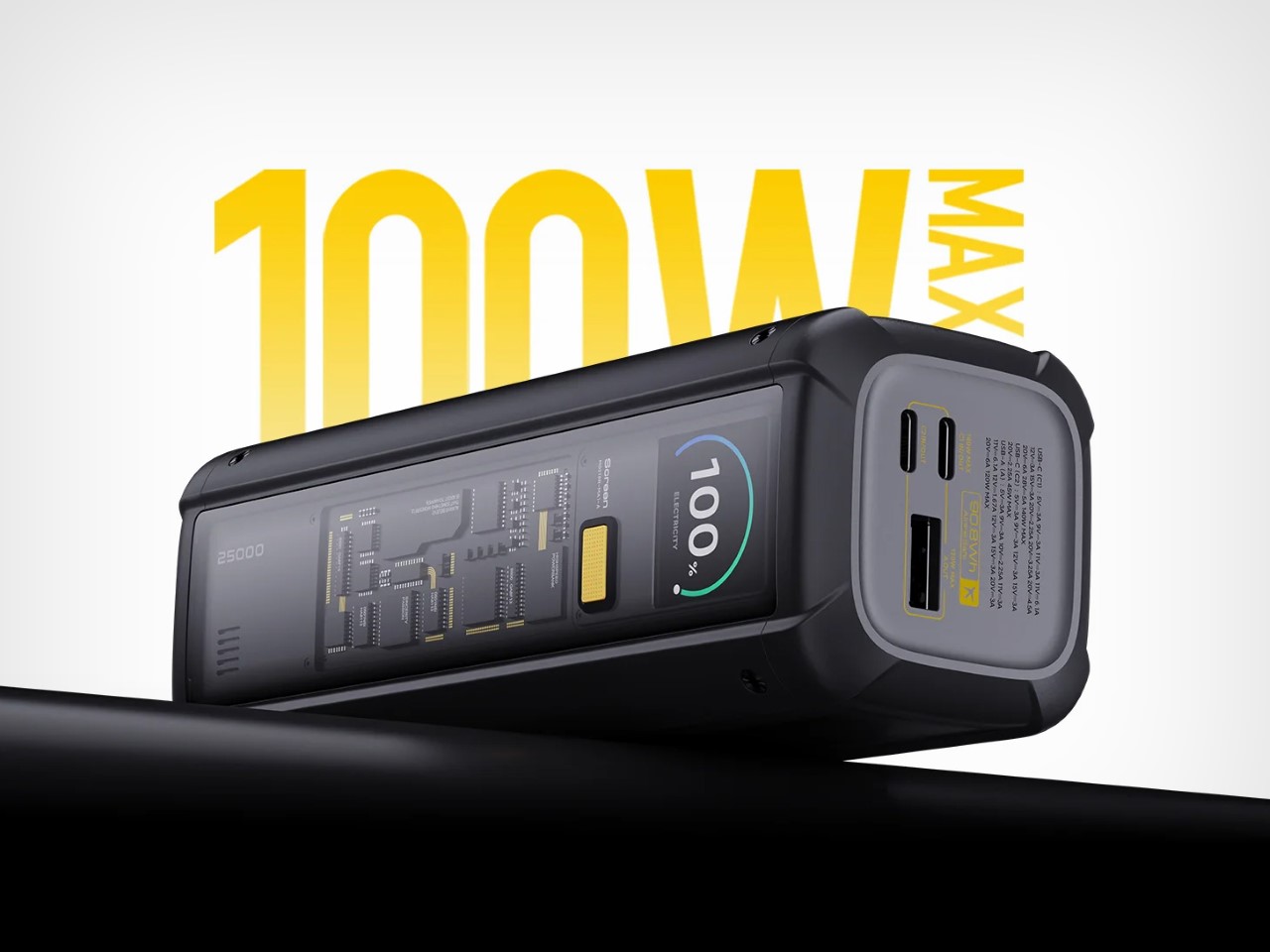 Super charging treasure，portable source，millet，Steam Deck，Transparent design，