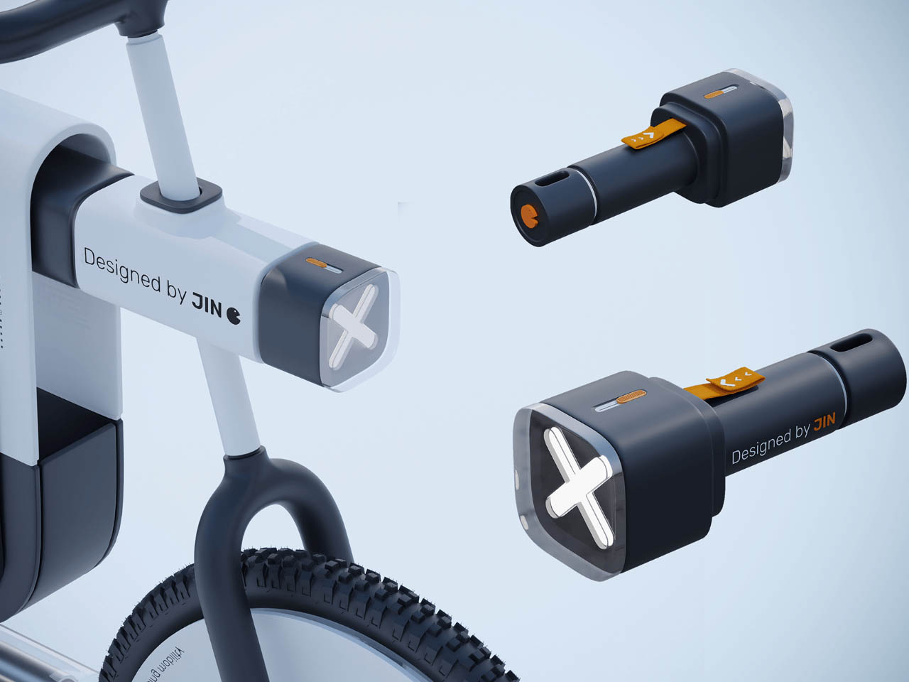 Electric bicycle，Emergency flashlight，portable，