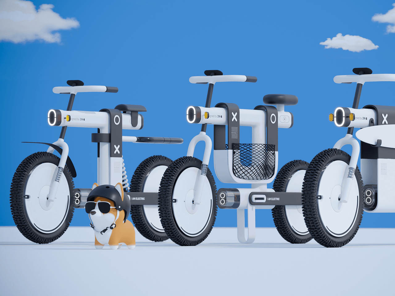 Electric bicycle，Emergency flashlight，portable，