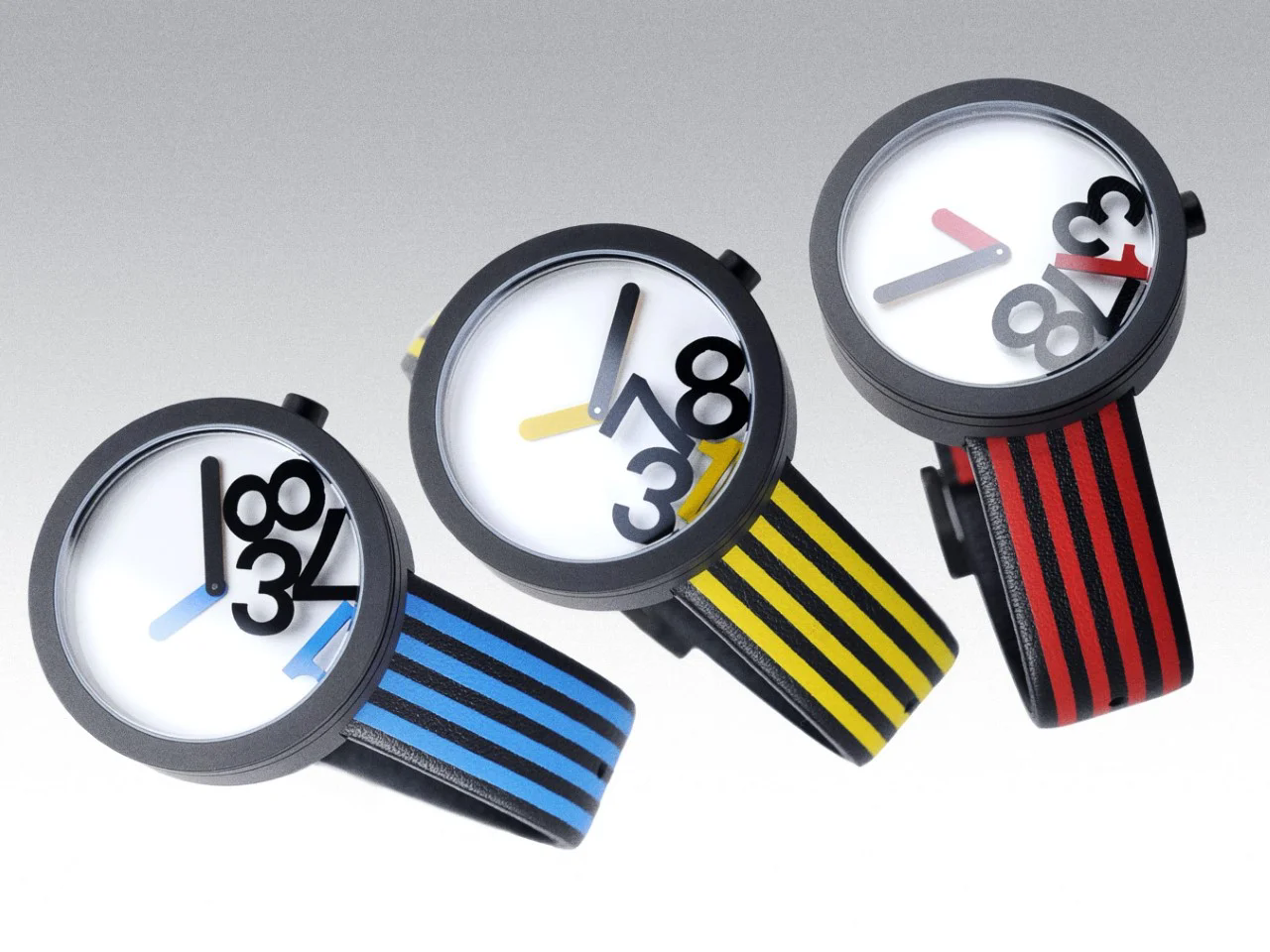 Time for Fun，Floating Numbers，Retro Design ，Wrist watch，interest，