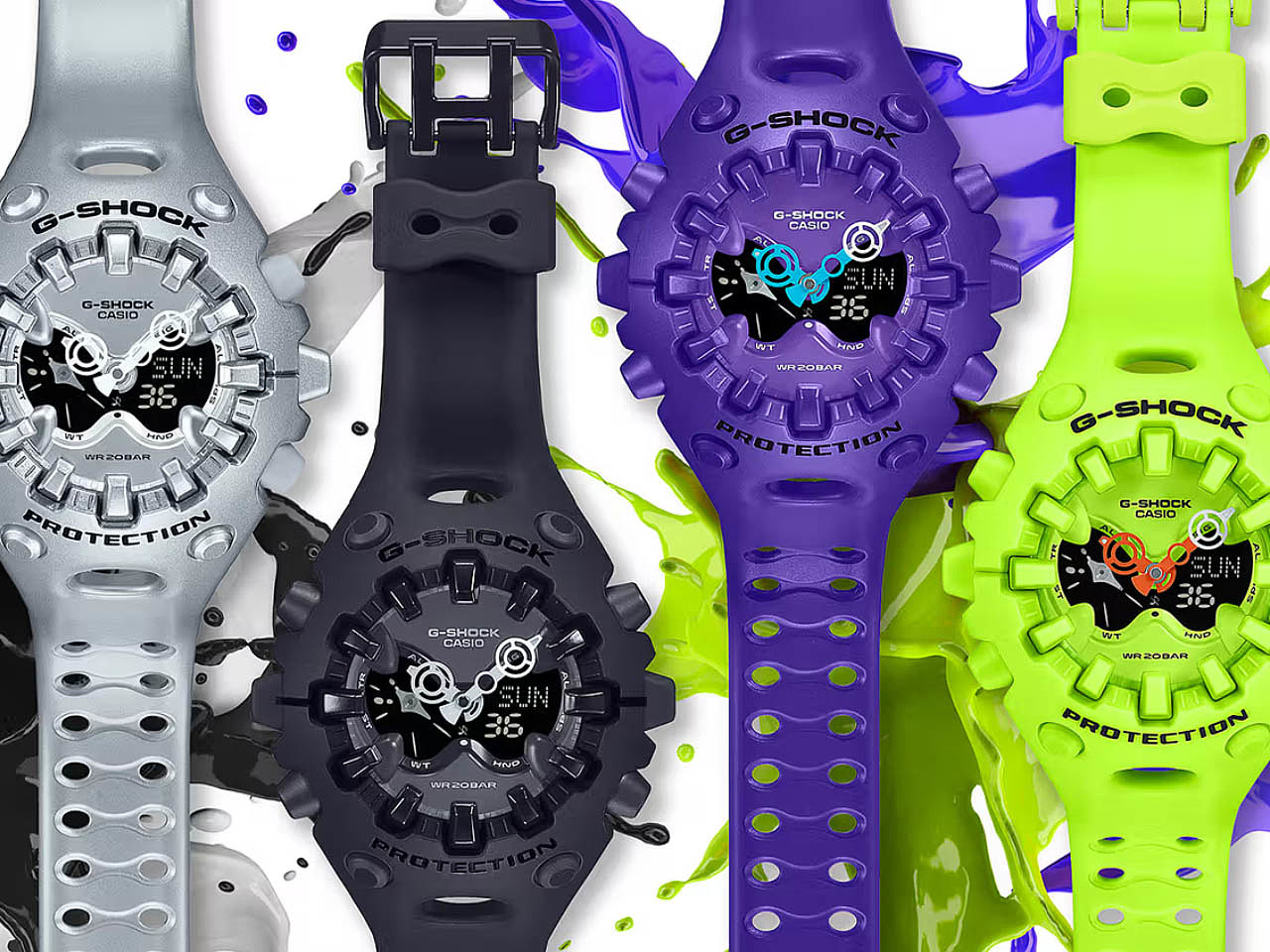 Wrist watch，CASIO，Ten-year battery，G-Shock，resin case，
