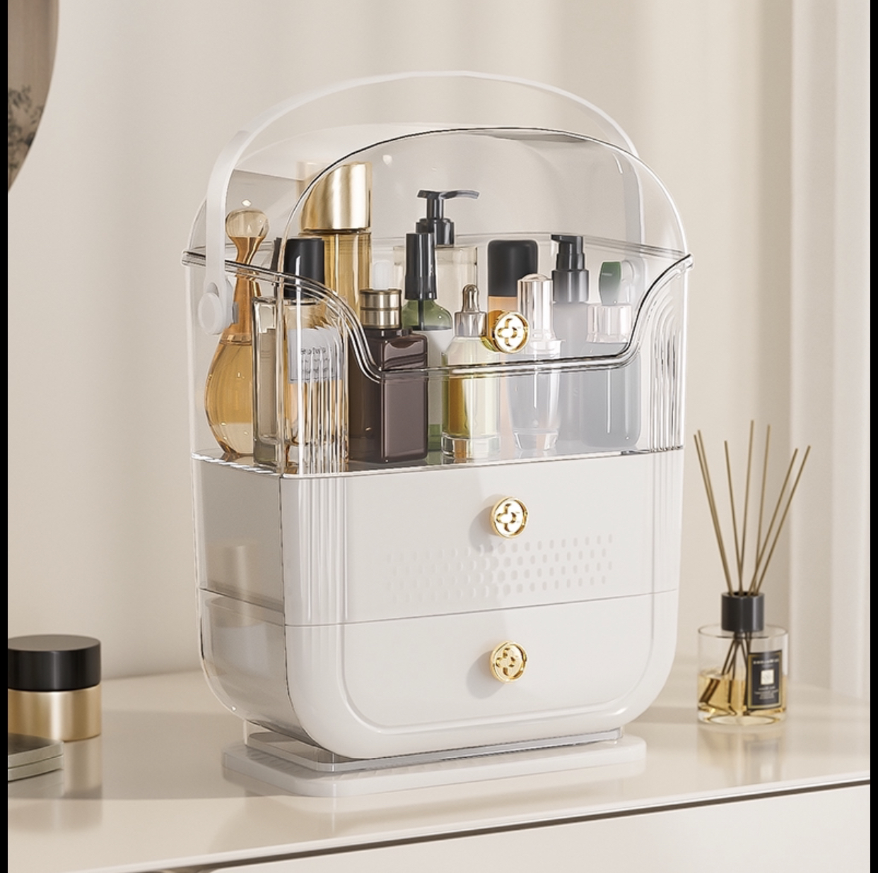 24 years of design cosmetics storage box, has been mass production，cosmetics storage artifact!，