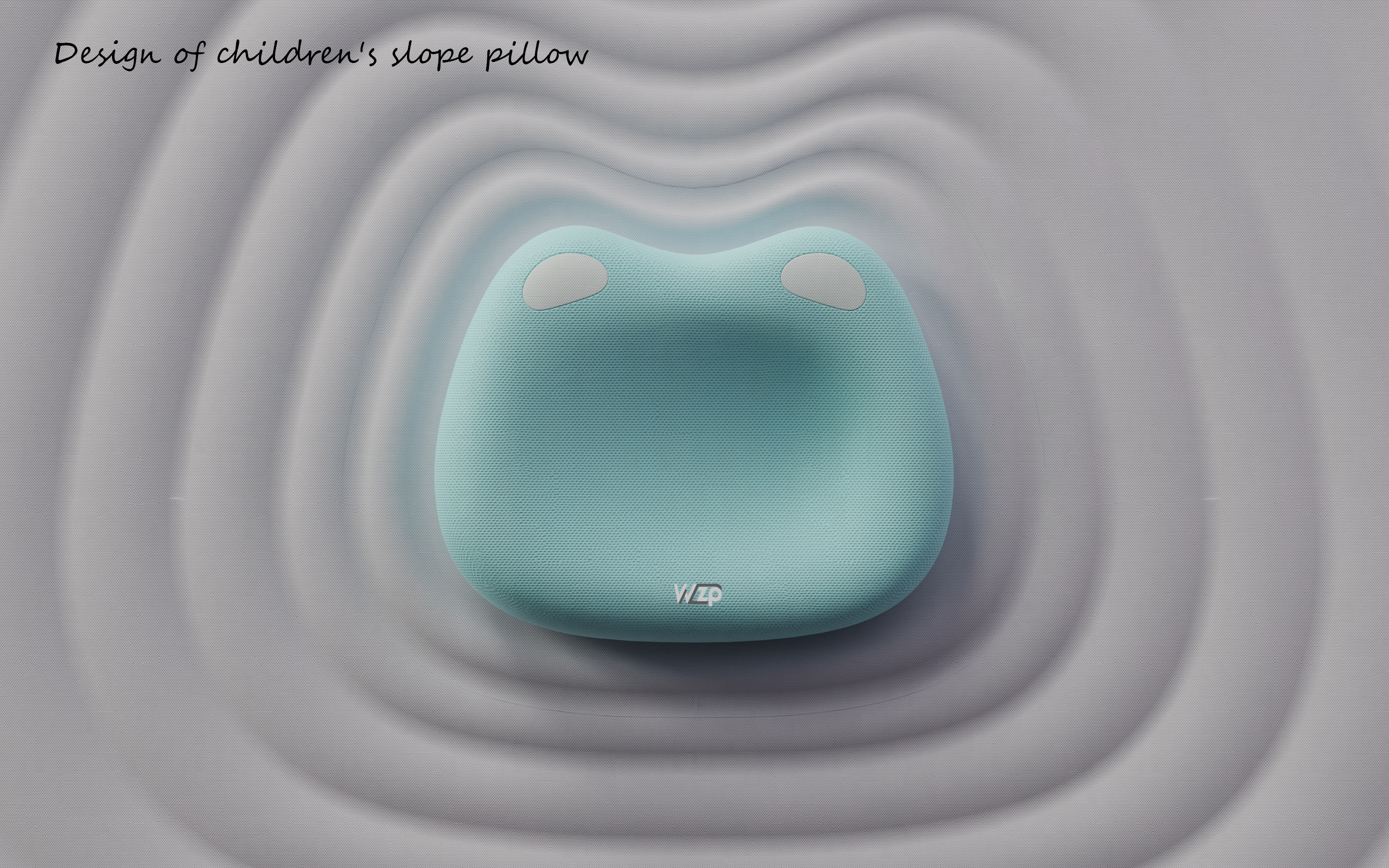 Children's slope pillow，Children's Pillow，Pillow Design，Baby products，Product appearance design，Bionics Design ，pillow，Maternal and infant products，