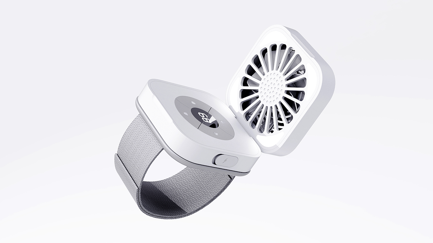 Wristband fan，Fan，industrial design，product design，Wristband fan，Fan，