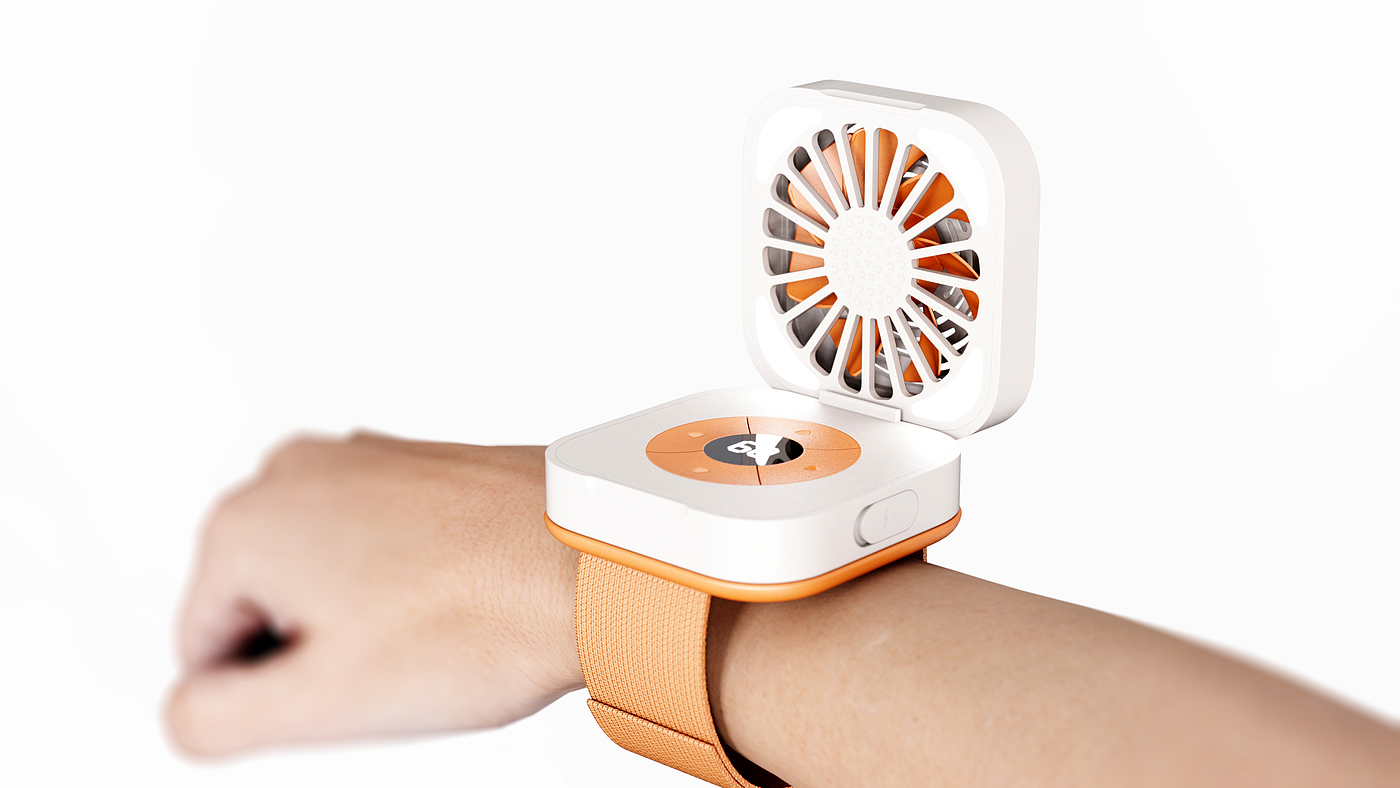 Wristband fan，Fan，industrial design，product design，Wristband fan，Fan，