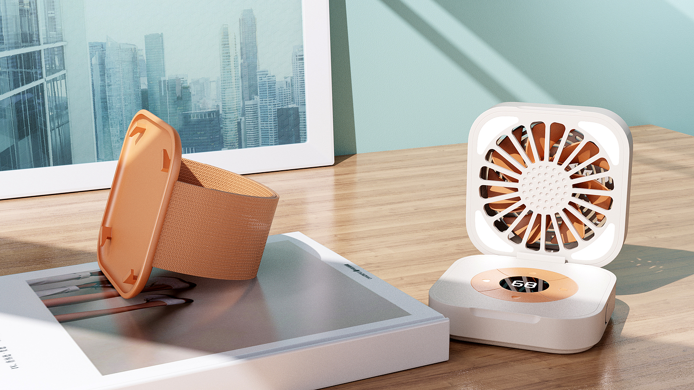 Wristband fan，Fan，industrial design，product design，Wristband fan，Fan，