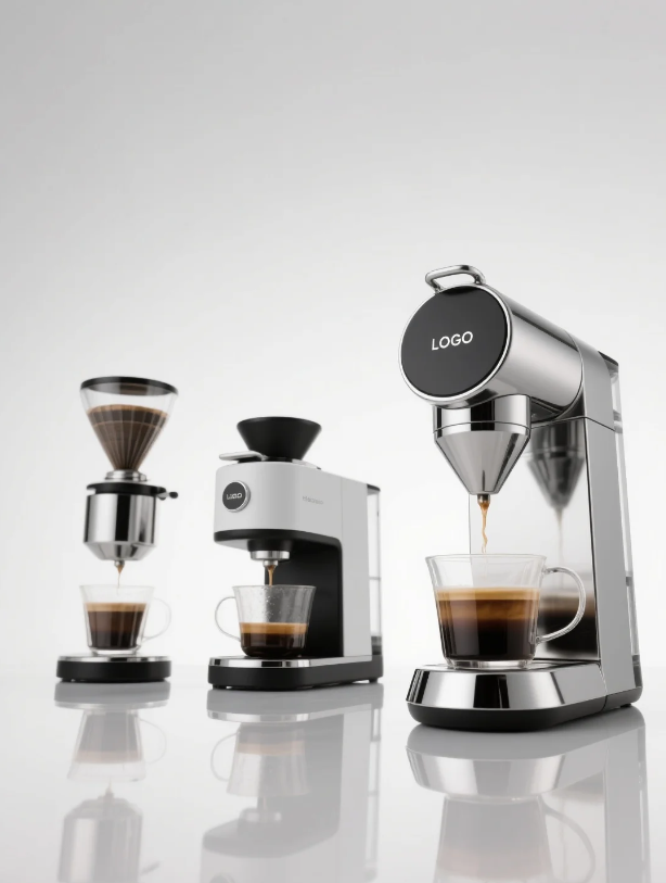 Automatic coffee machine，Coffee machine，Semi automatic coffee machine，designer，product design，Appearance design，industrial design，Shunde，