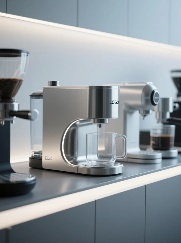 Automatic coffee machine，Coffee machine，Semi automatic coffee machine，designer，product design，Appearance design，industrial design，Shunde，