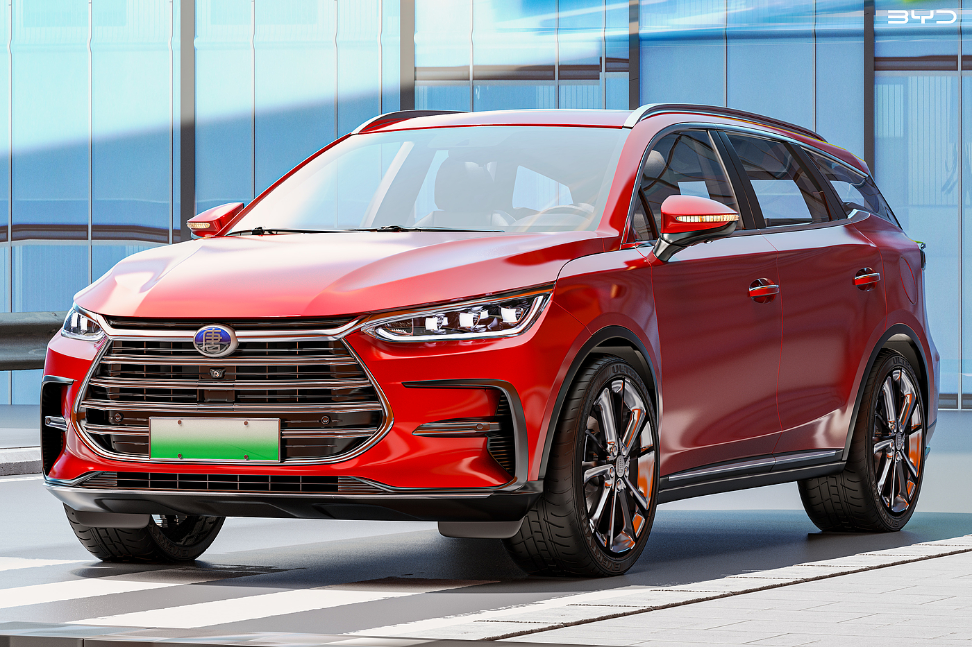 rendering, car，