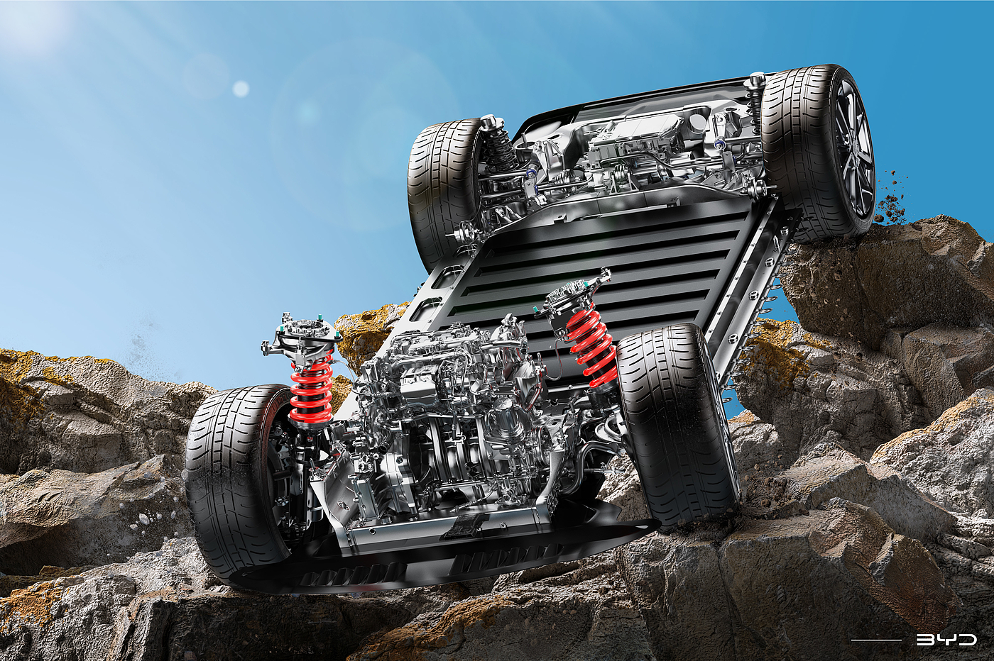 rendering, car，