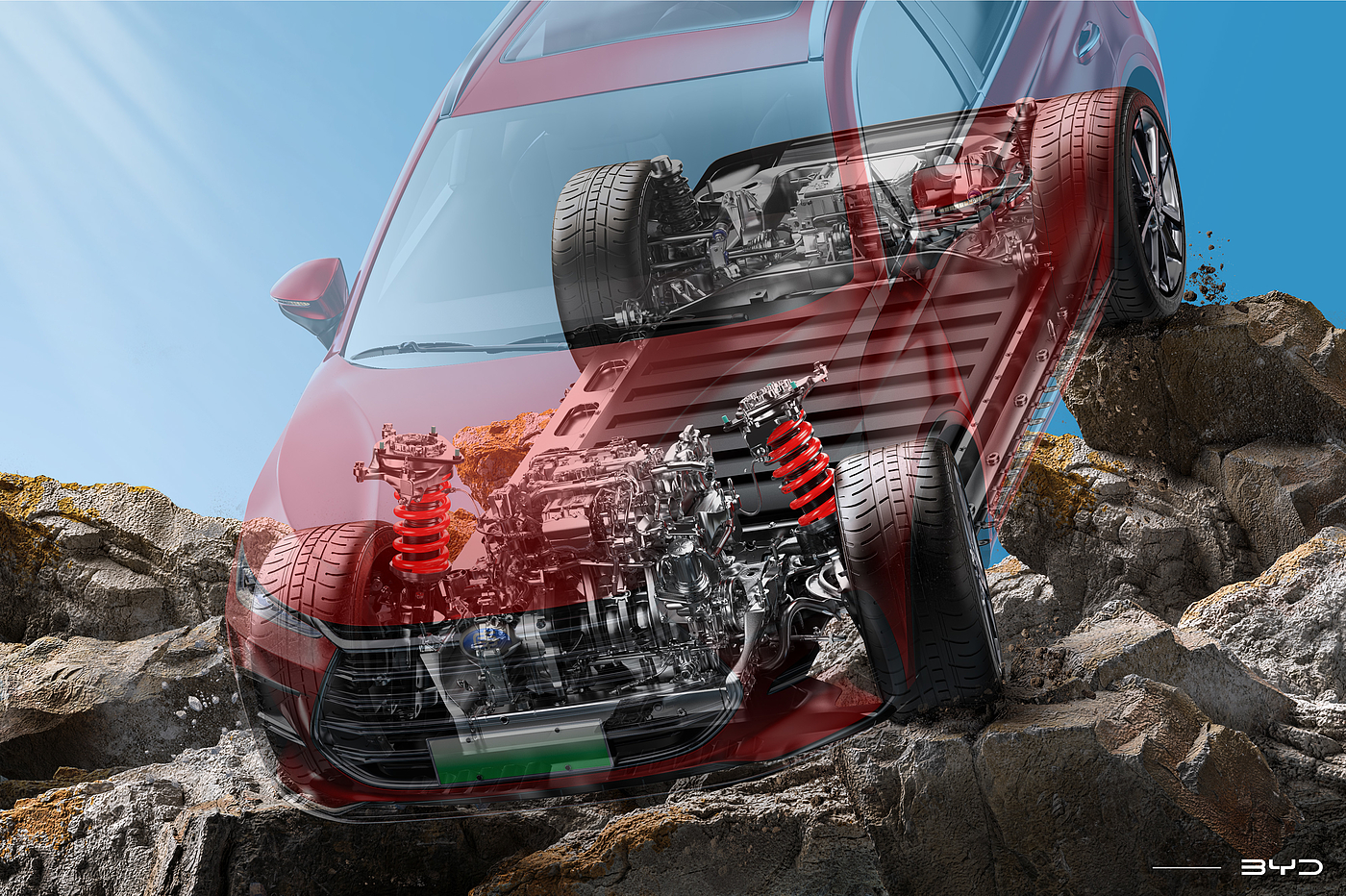 rendering, car，