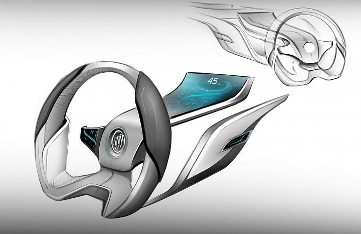 industrial design，Automobile design，Steering wheel，Hand drawn，sketch，