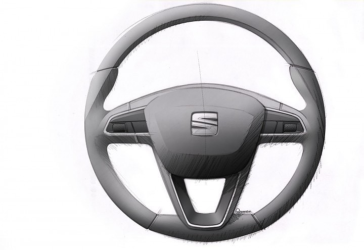 industrial design，Automobile design，Steering wheel，Hand drawn，sketch，