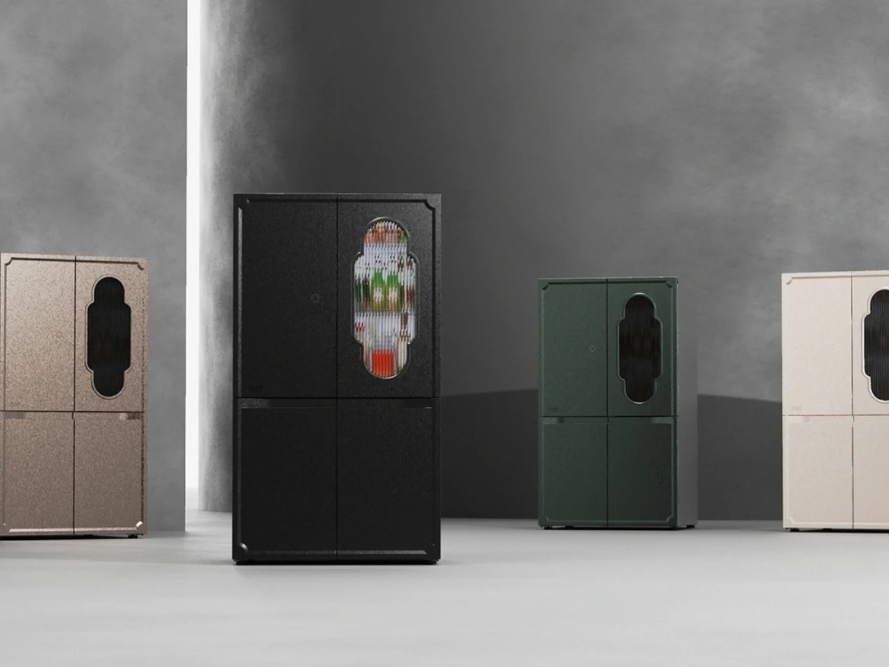 Refrigerator，Refrigerator，BeUT，BeUT，South Korea Furniture，South Korea Furniture，LED display screen，LED display screen，Modern design，Modern design，