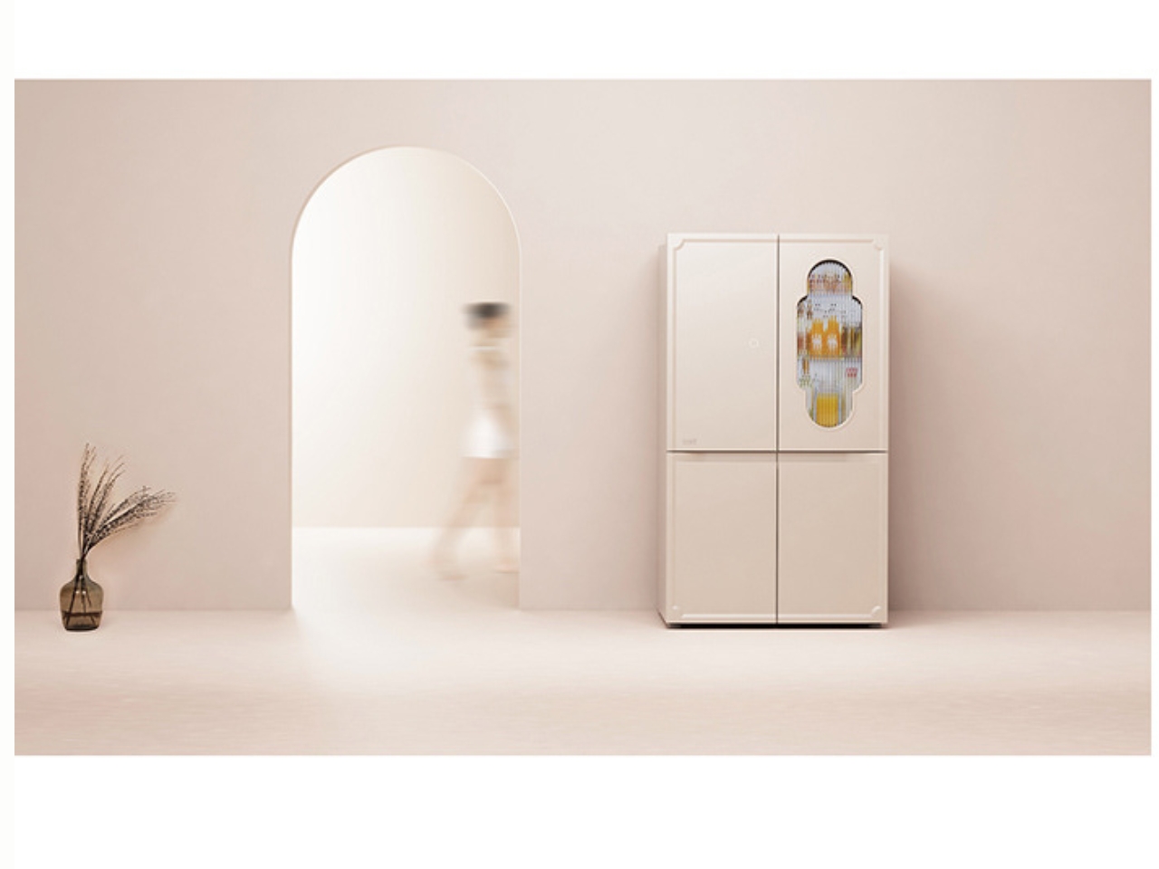 Refrigerator，Refrigerator，BeUT，BeUT，South Korea Furniture，South Korea Furniture，LED display screen，LED display screen，Modern design，Modern design，