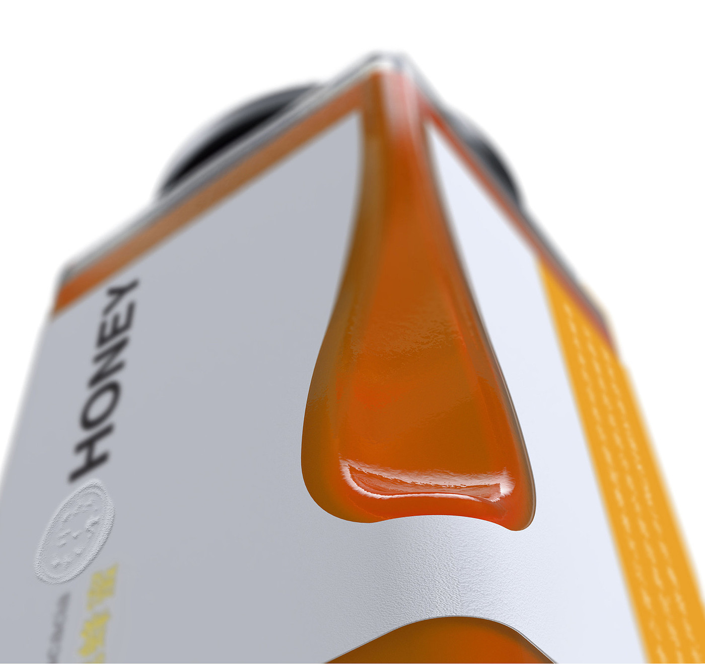 packing design，honey bottle，Container design，Bottle design，Italian original design，Creative design，