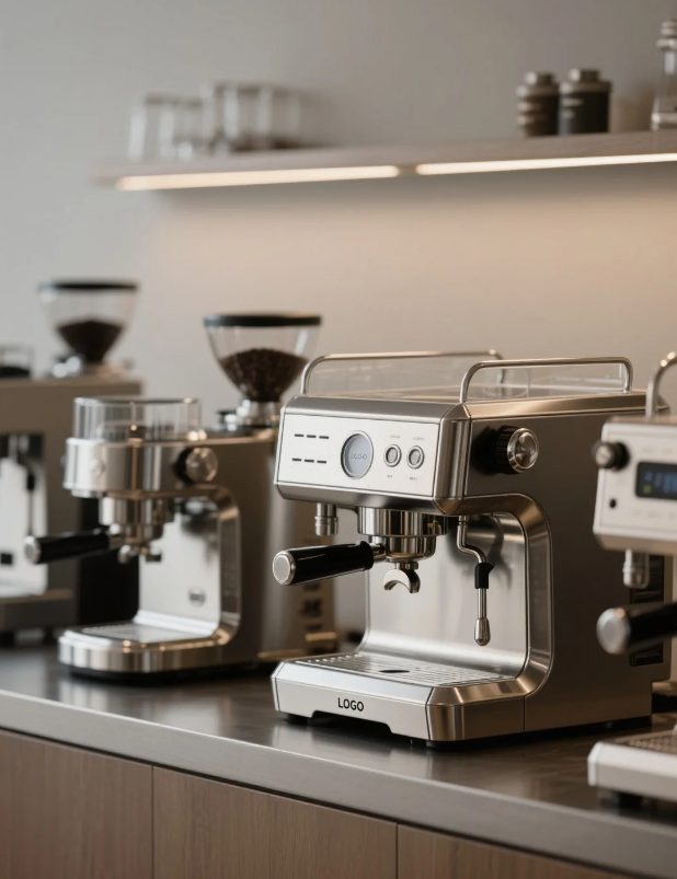 Coffee machine，Semi automatic coffee machine，designer，product design，Shunde，Zhongshan，Automatic coffee machine，Coffee machine factory，