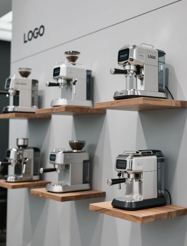 Coffee machine，Semi automatic coffee machine，designer，product design，Shunde，Zhongshan，Automatic coffee machine，Coffee machine factory，