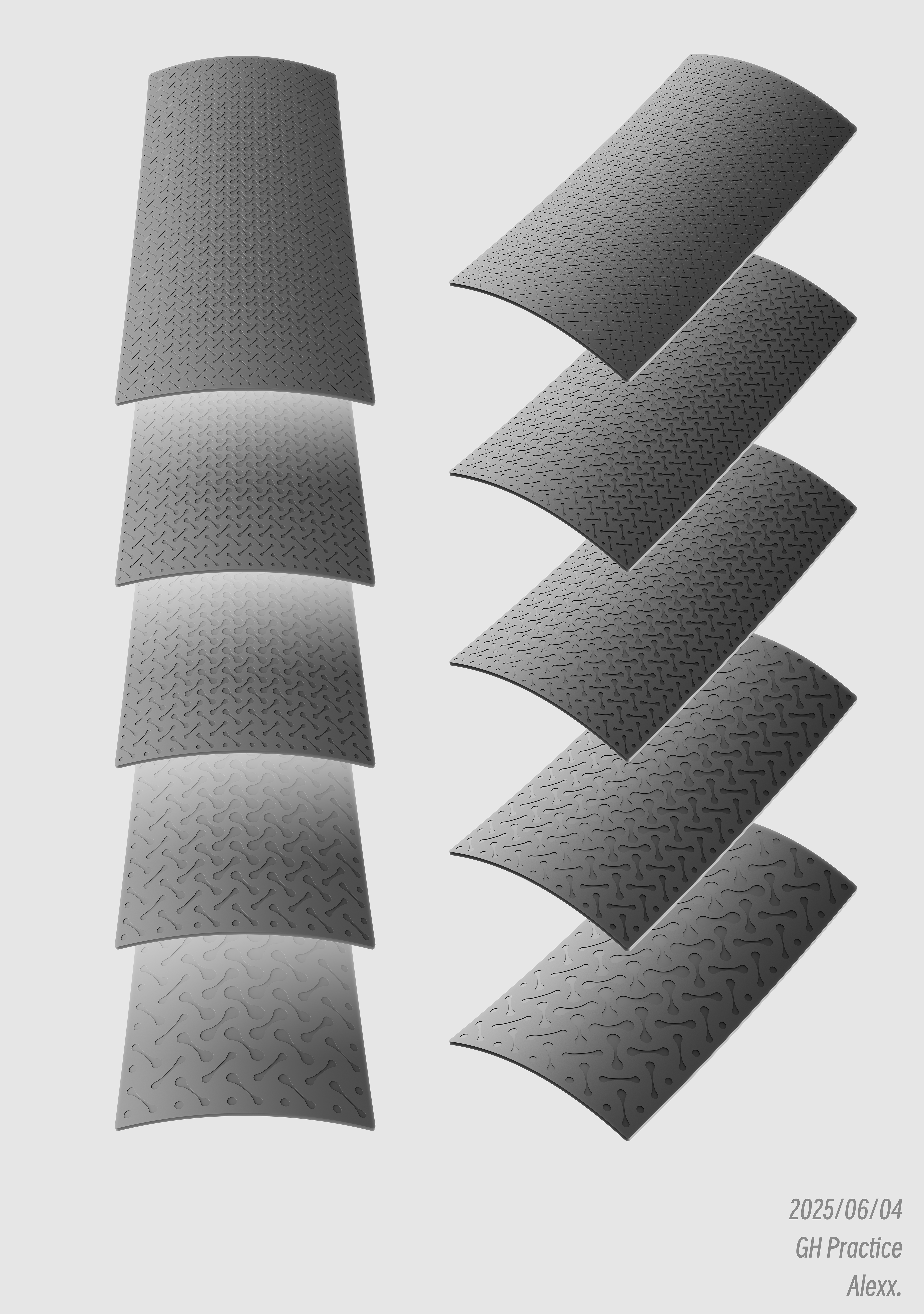 grasshopper，id，rhino，gh，keyshot，pattern，Dermatoglyphics，texture，