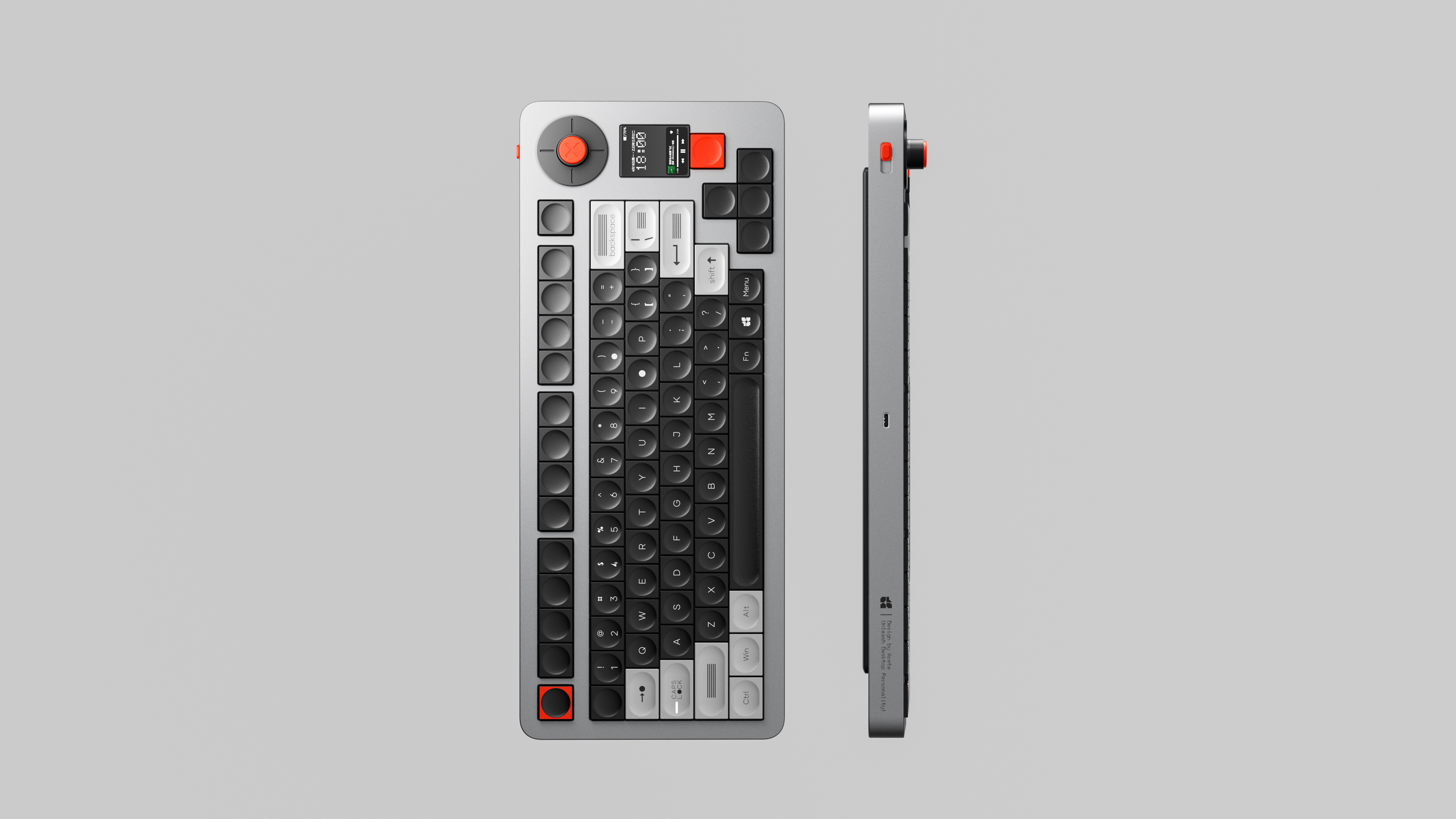 Original design，customized keyboard，Membrane keyboard，Minimalism，Retro style，keyboard，Interesting design，Aluminum alloy products，